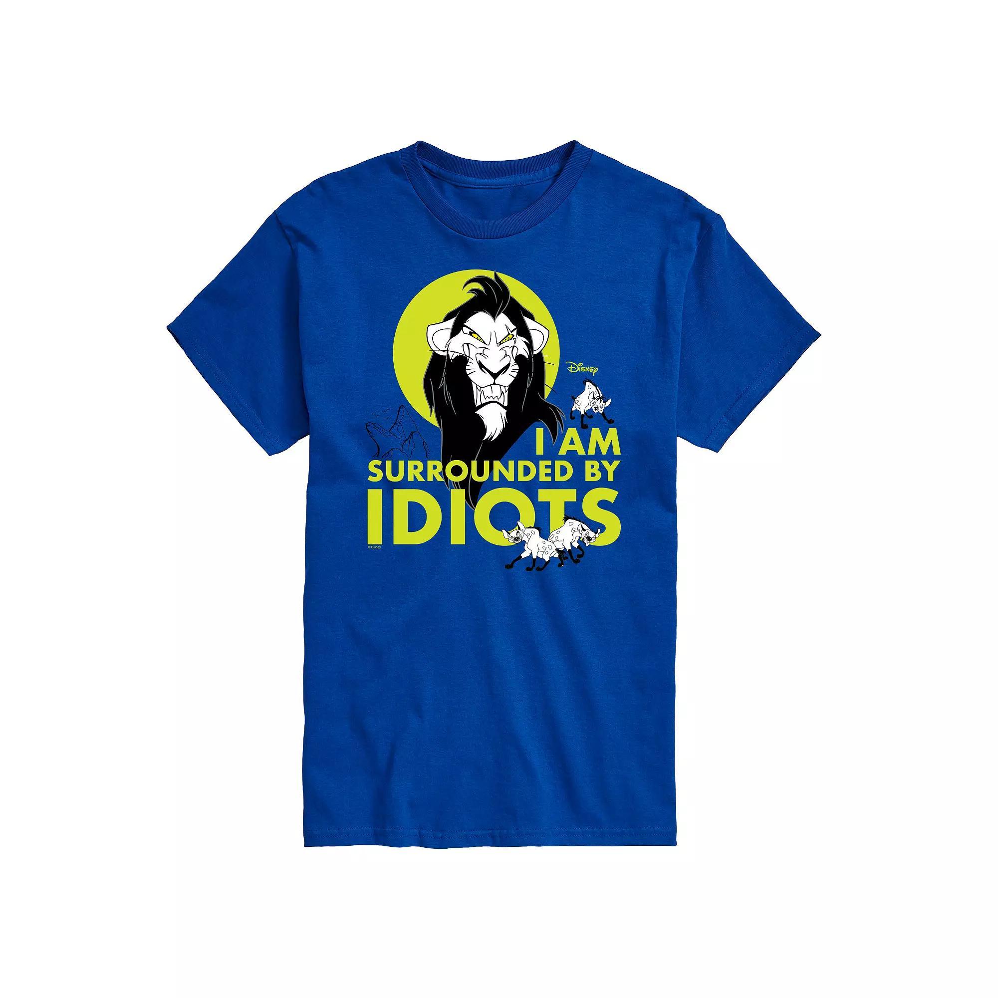 Disney Villains Lion King Mens I am Surrounded By Idiots Graphic Tee Product Image
