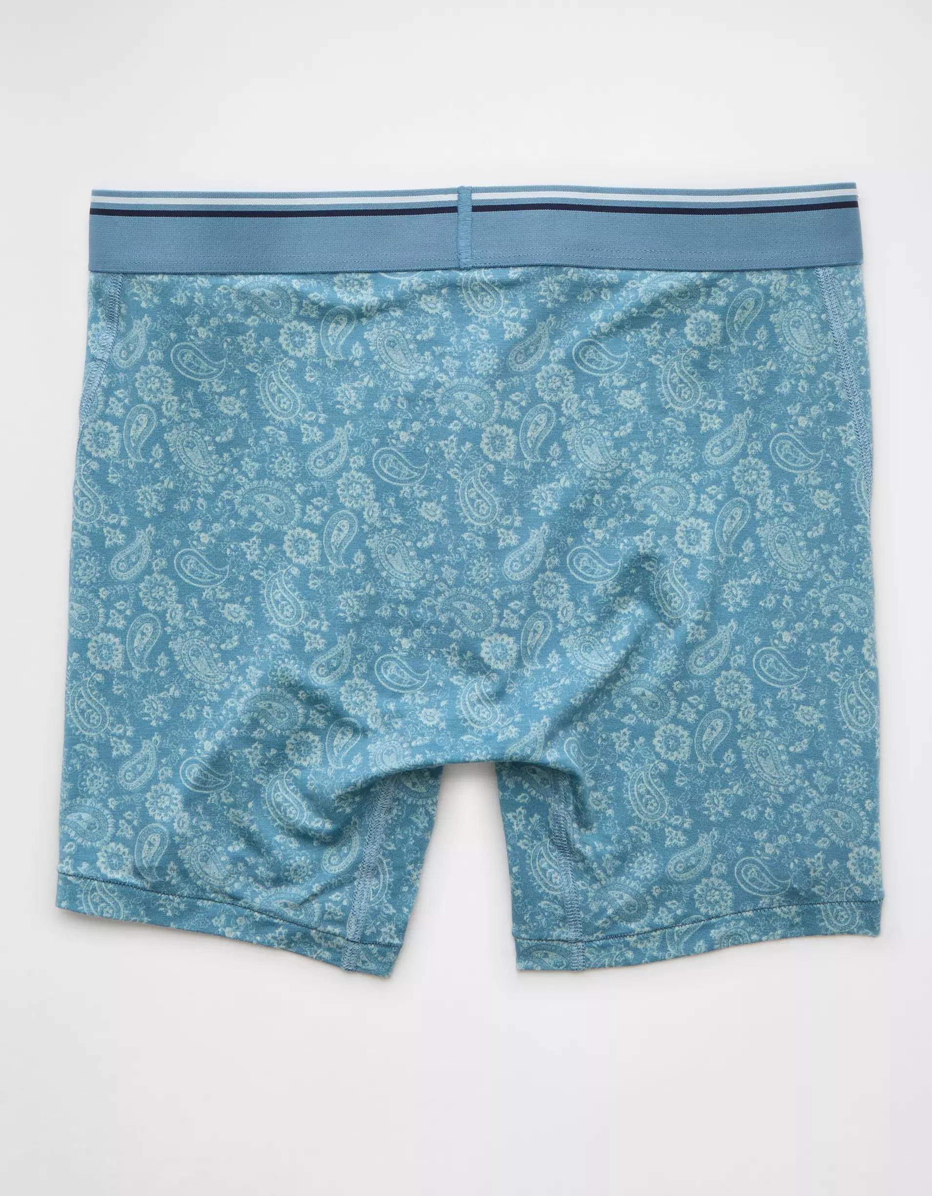 AEO Men's Paisley 6" Ultra Soft Boxer Brief Product Image