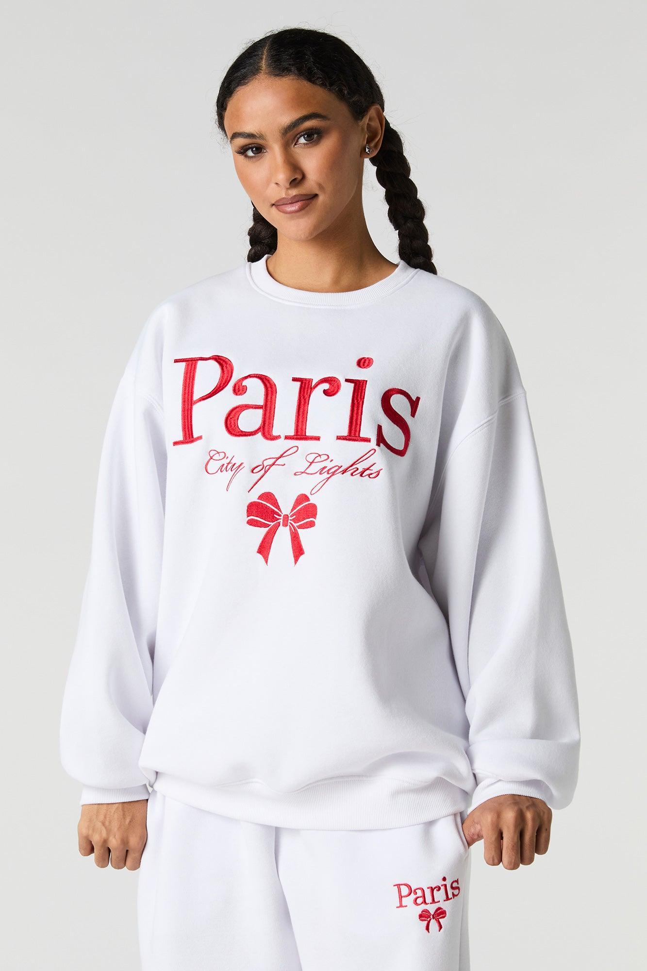 Graphic Fleece Oversized Sweatshirt Female Product Image