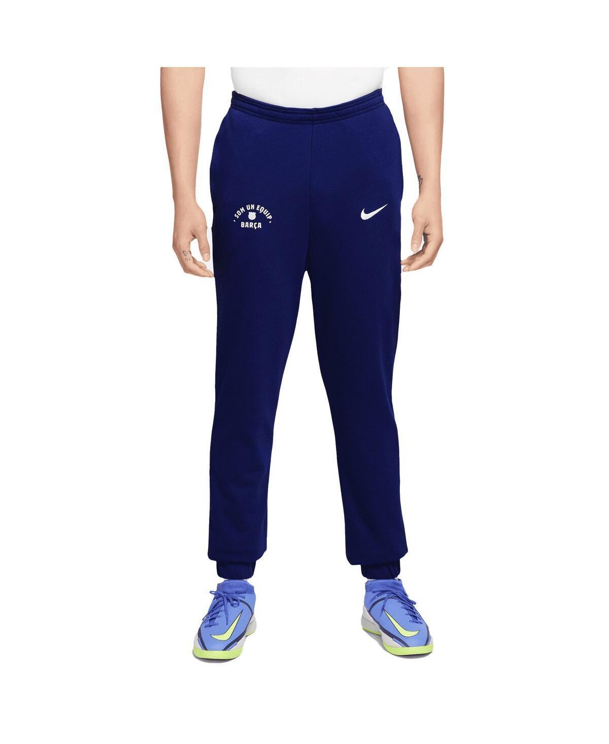 Men's Nike  Blue Barcelona Fleece Pants, Size: Large, Bar Blue Product Image