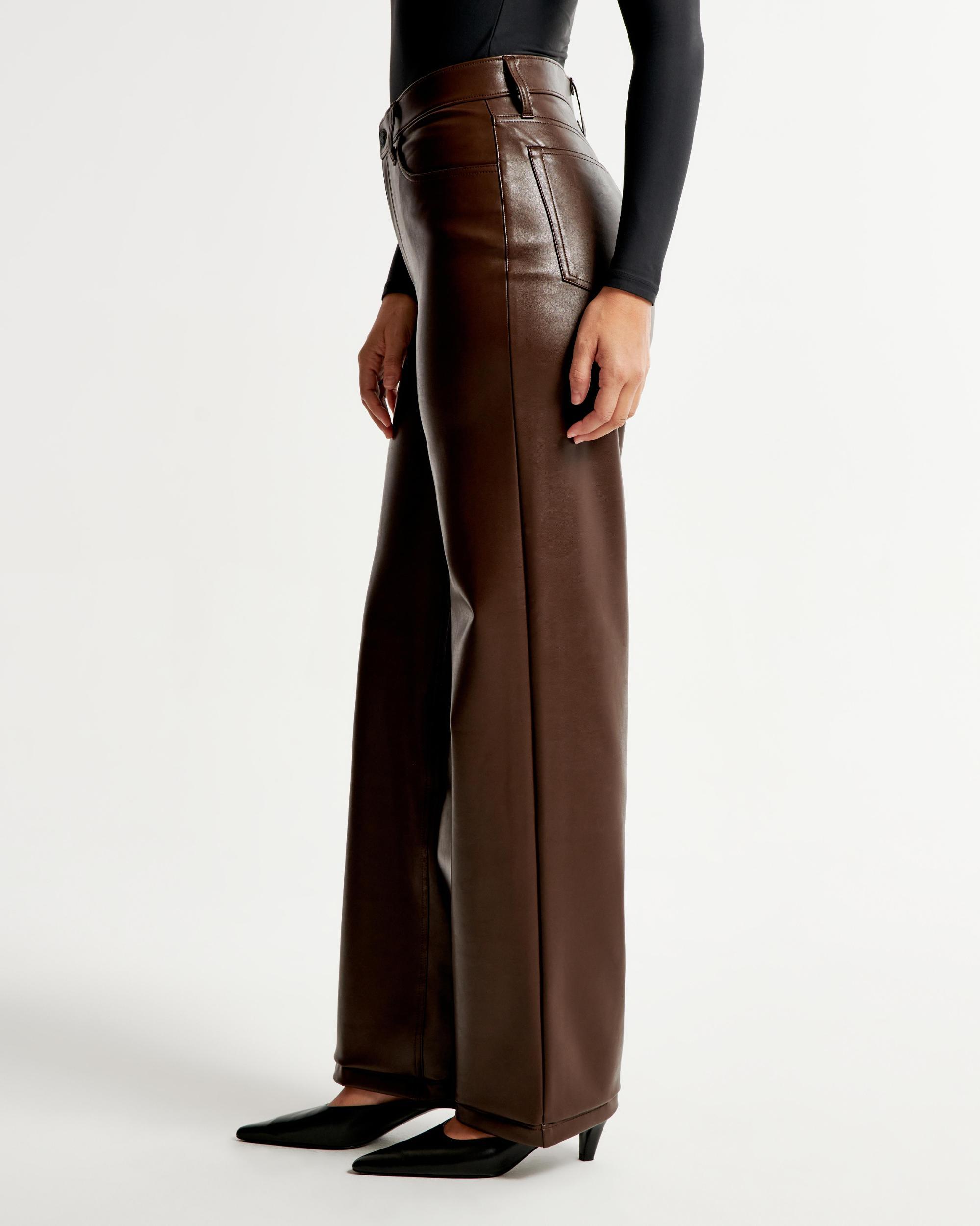 Curve Love Vegan Leather 90s Relaxed Pant Product Image