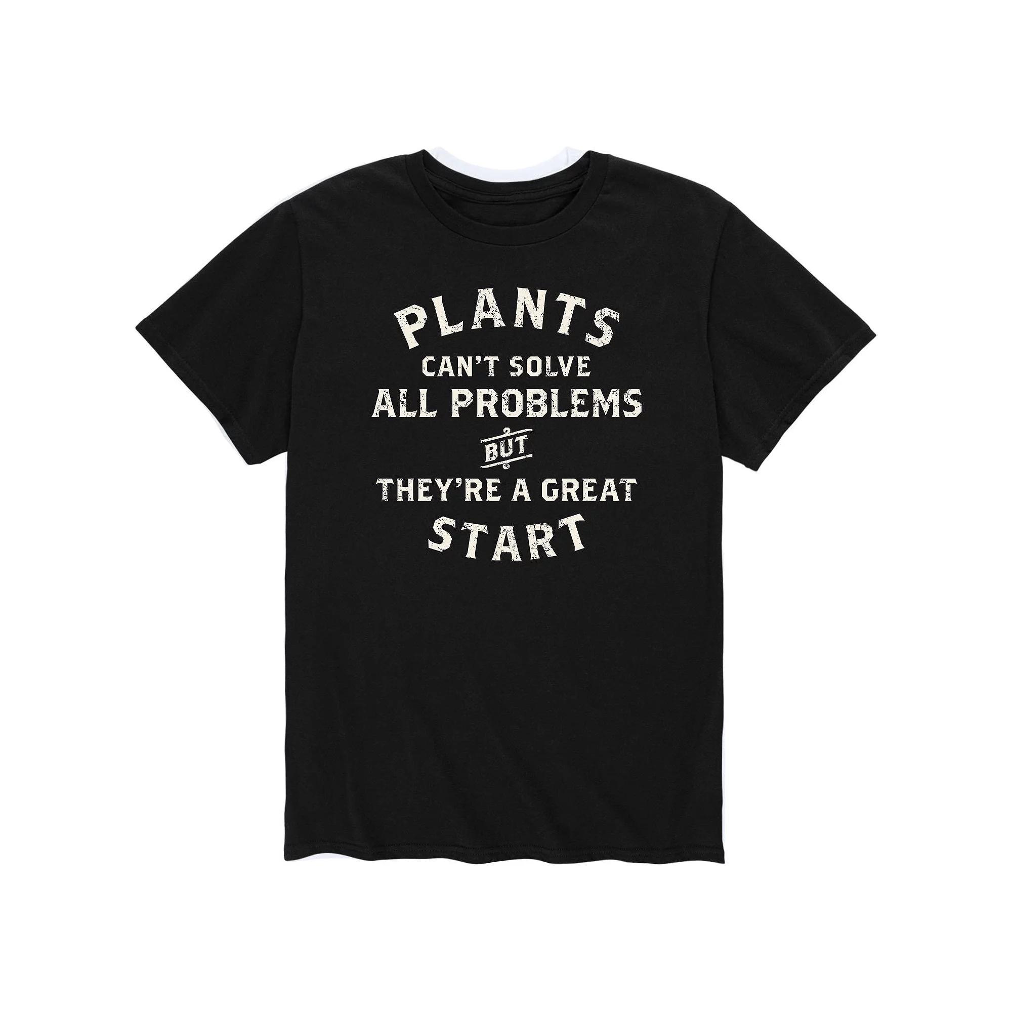 Mens Plants Cant Solve Problems Tee Product Image