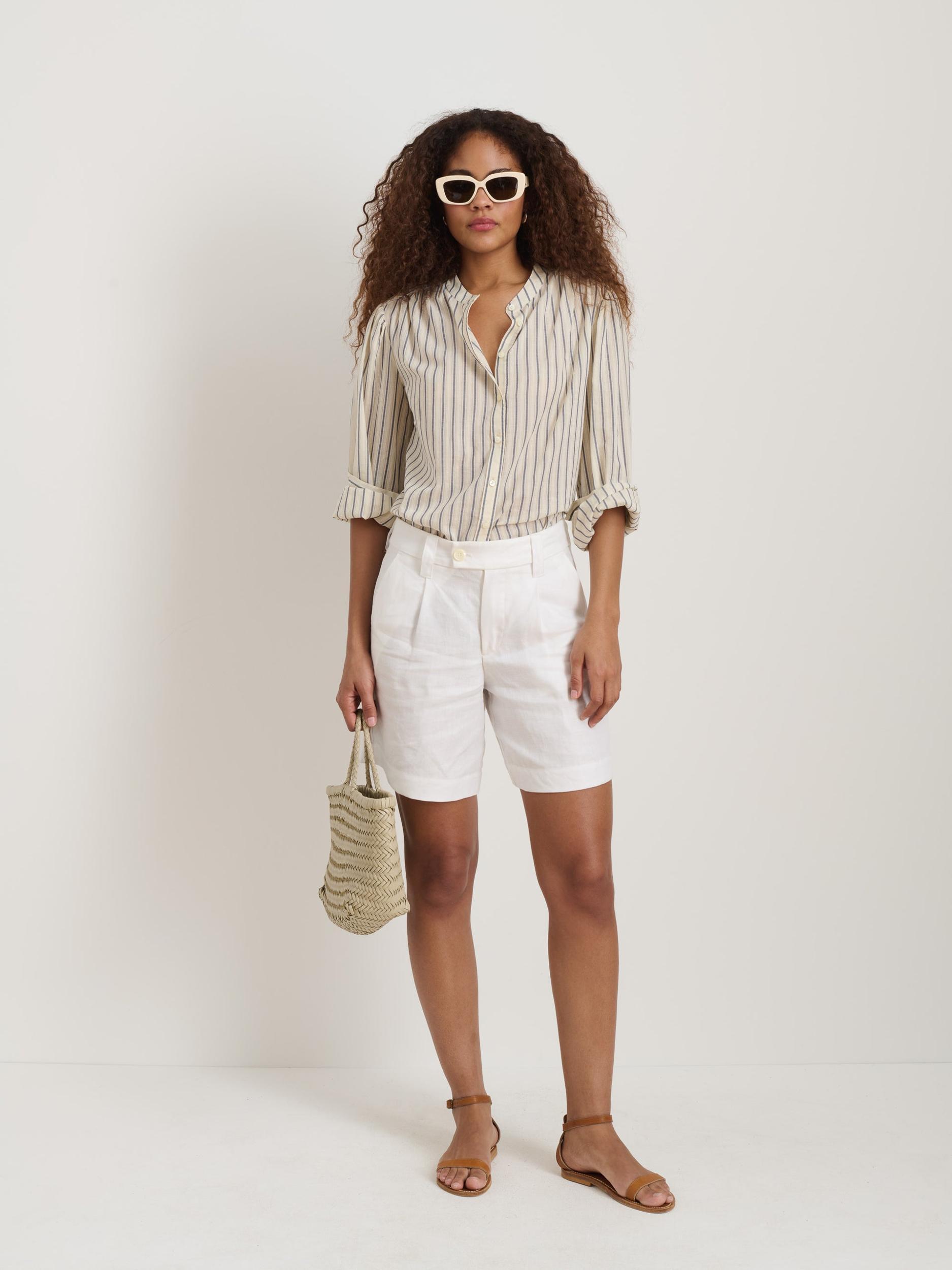 Ali Striped Top In Cotton Voile Product Image