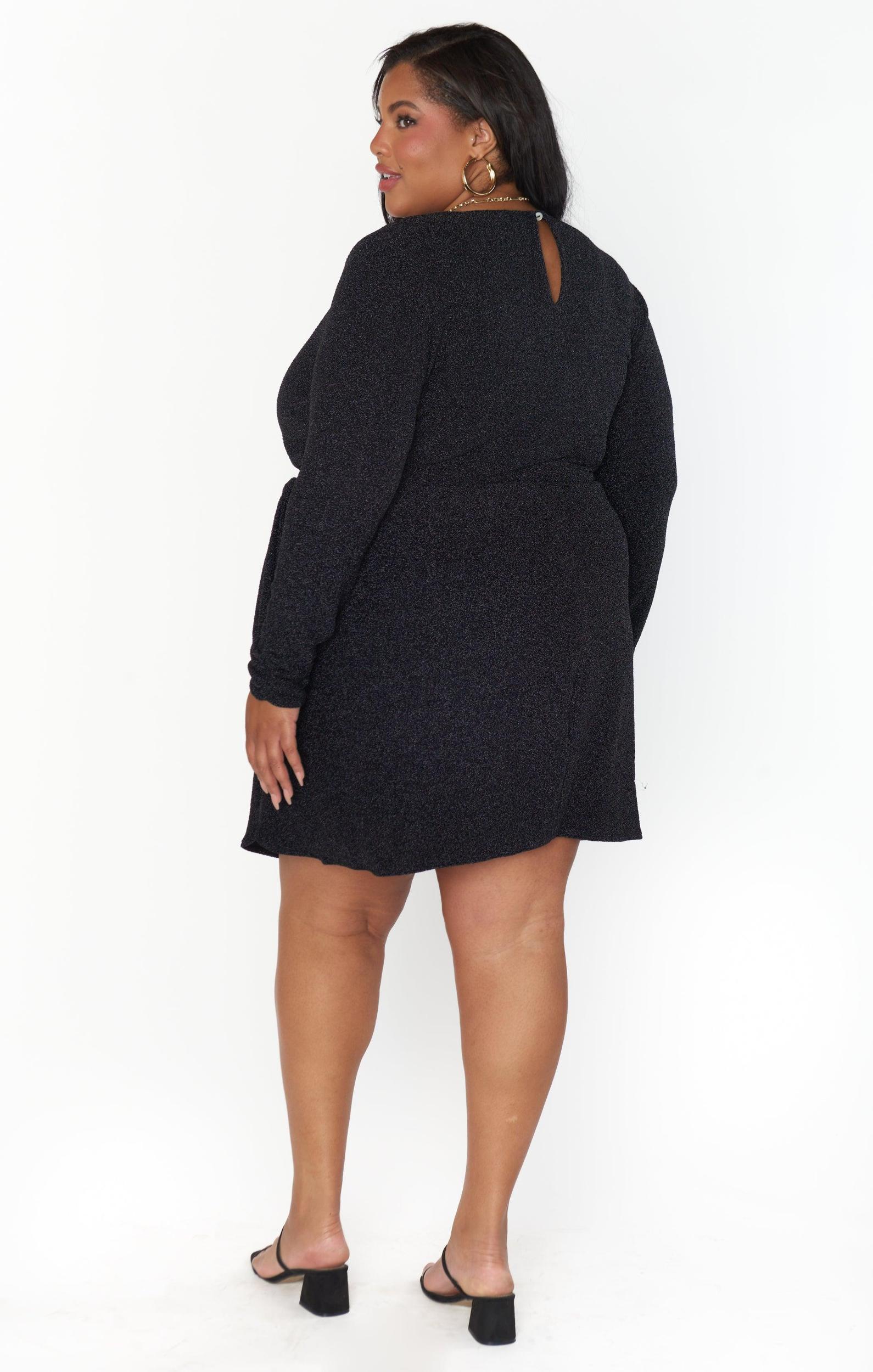 Stage Skort Dress ~ Black Shimmy Shine Product Image