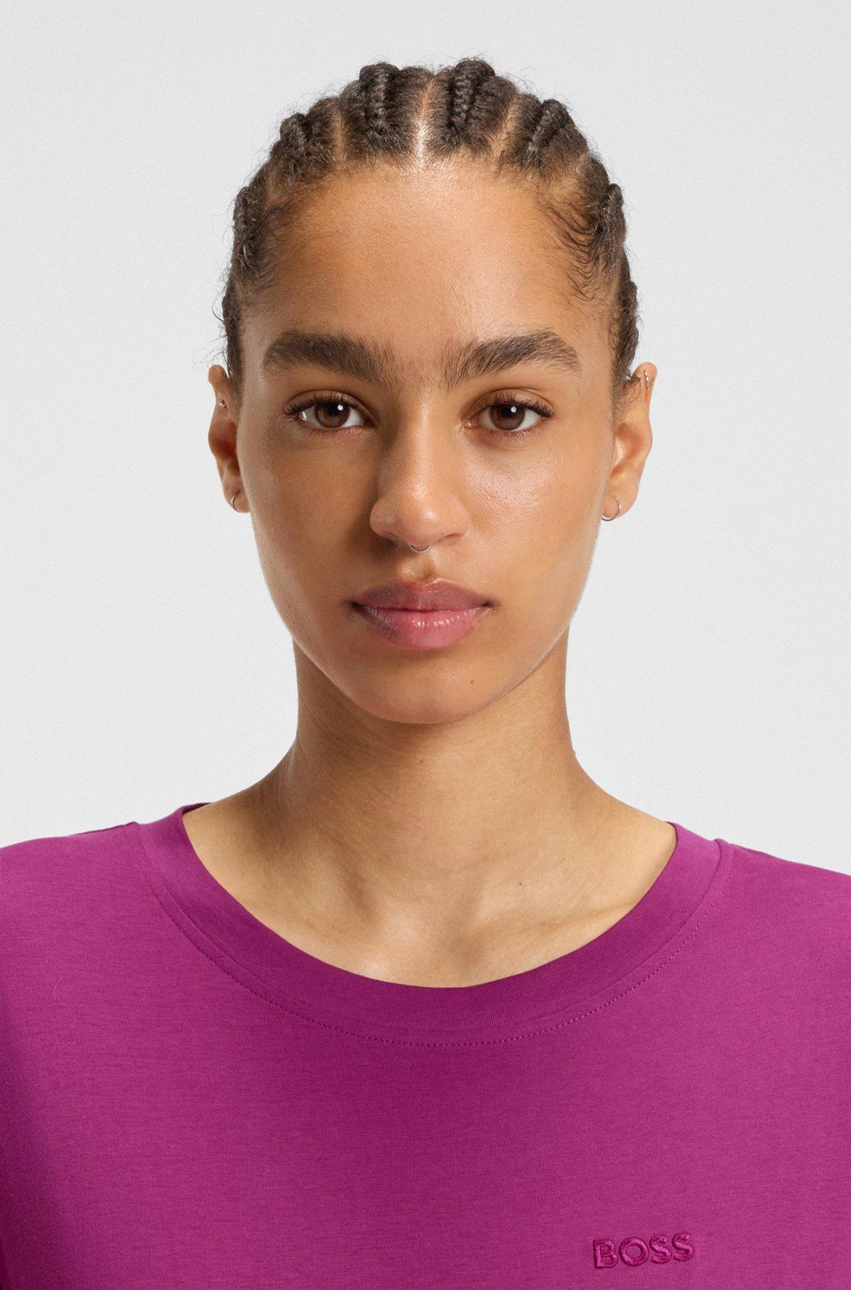Cotton-jersey T-shirt with logo detail Product Image