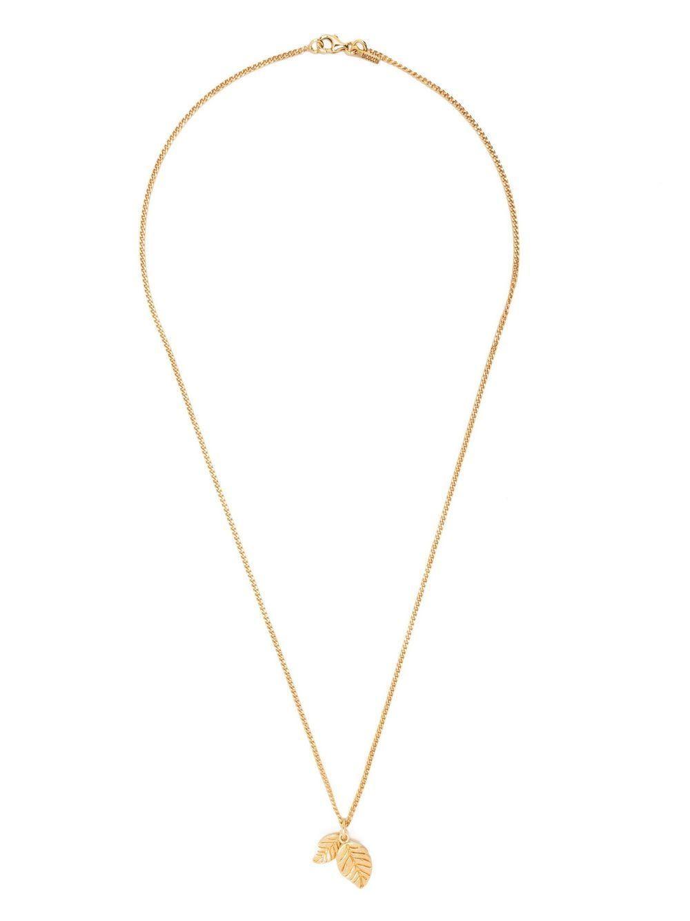 twin leaves-pendant necklace Product Image