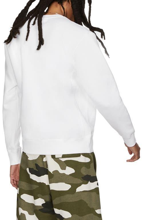 Nike Men's Club Crewneck Sweatshirt in Khaki/White at Nordstrom, Size Small Product Image