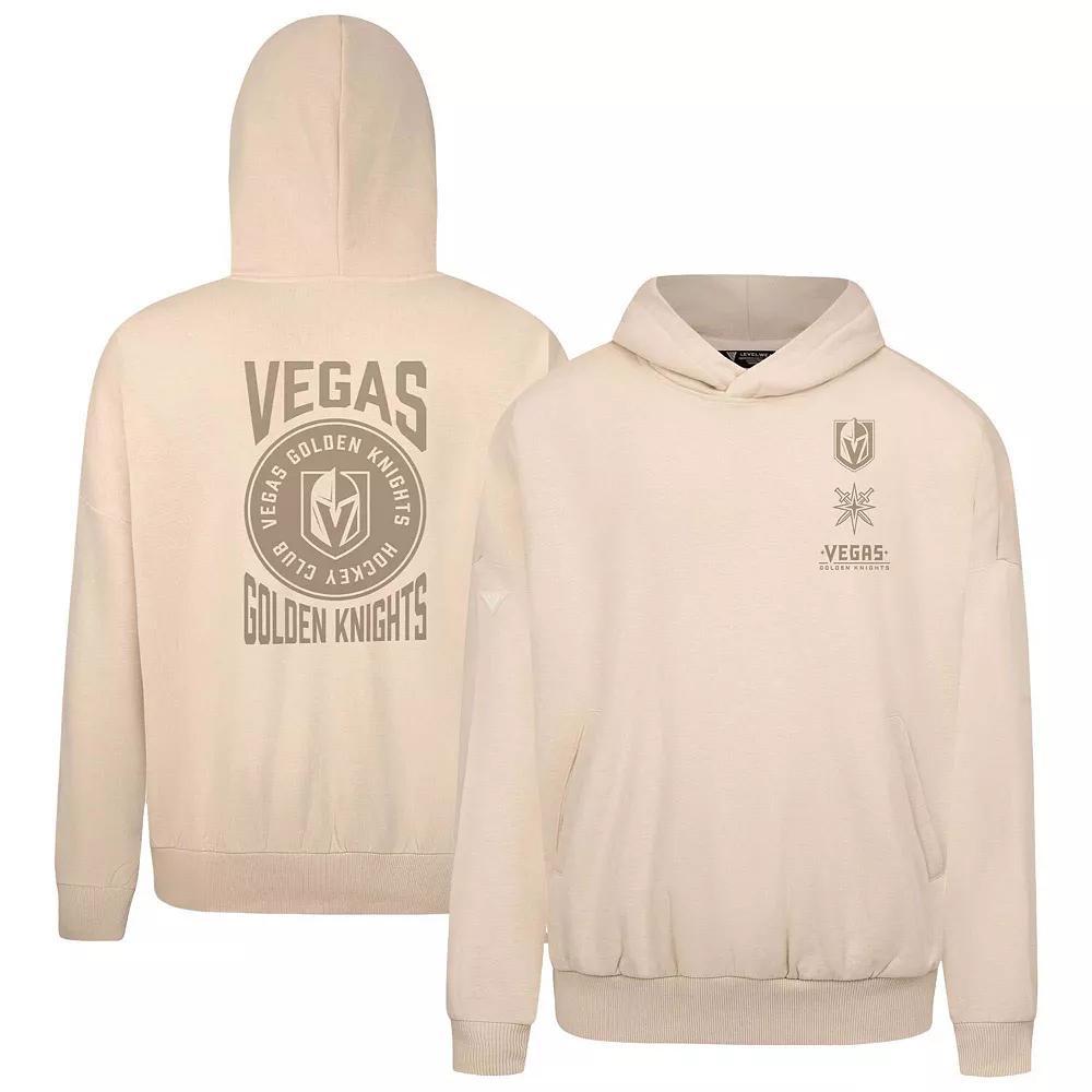 Mens Levelwear Cream Vegas Golden Knights Contact Stamp Pullover Hoodie Product Image
