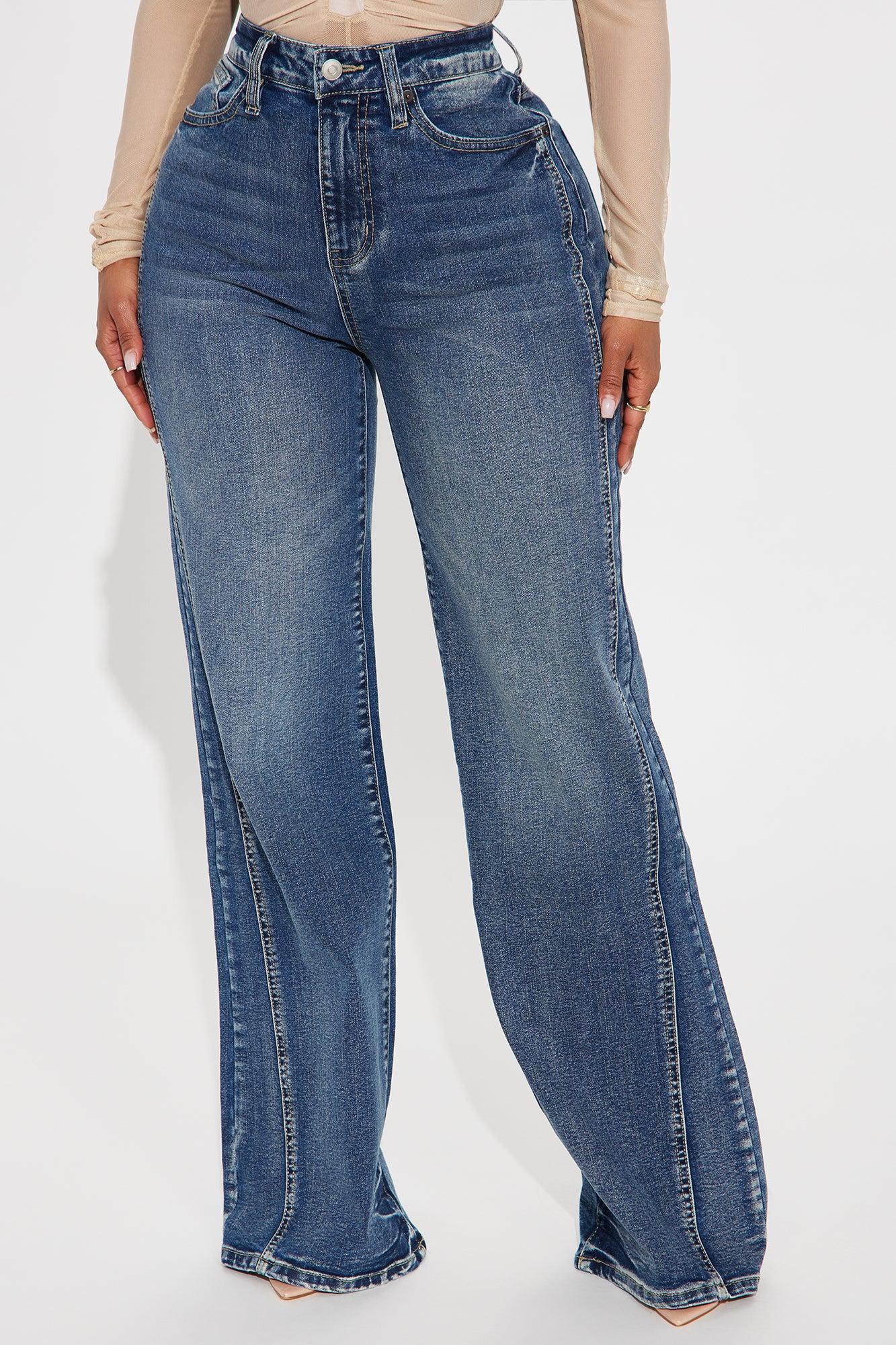 Upper West High Rise Stretch Flare Jeans - Dark Wash Product Image