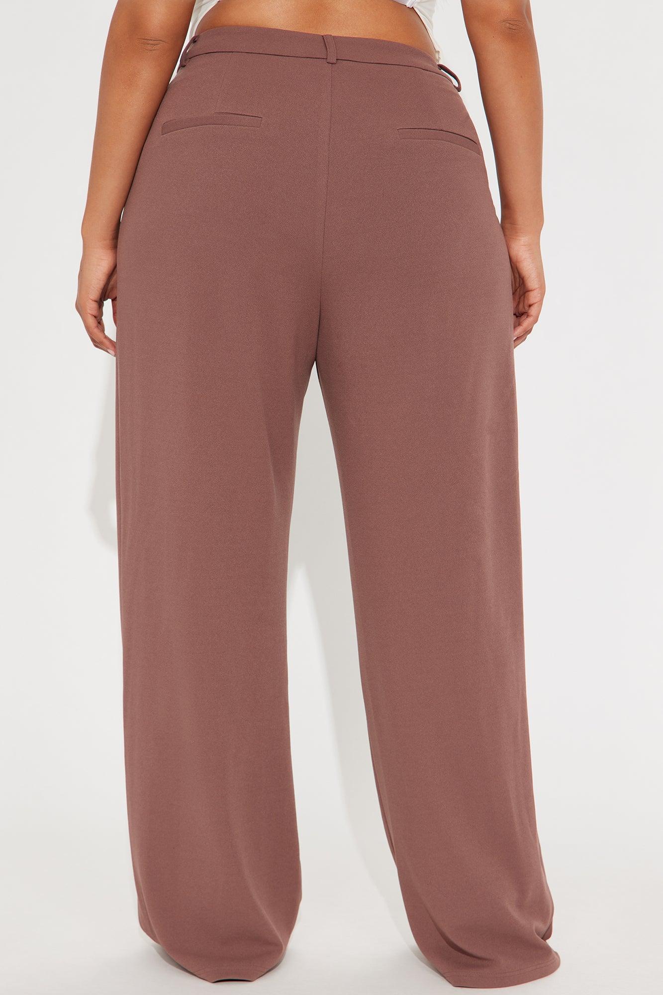 Elma Wide Leg Trouser - Mauve Product Image