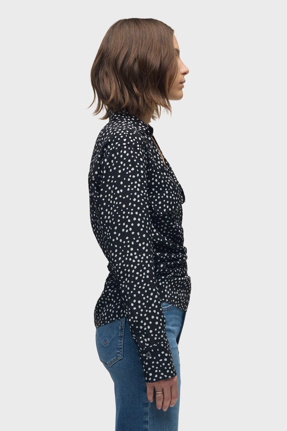 Long Sleeve Wrap Shirt Female Product Image