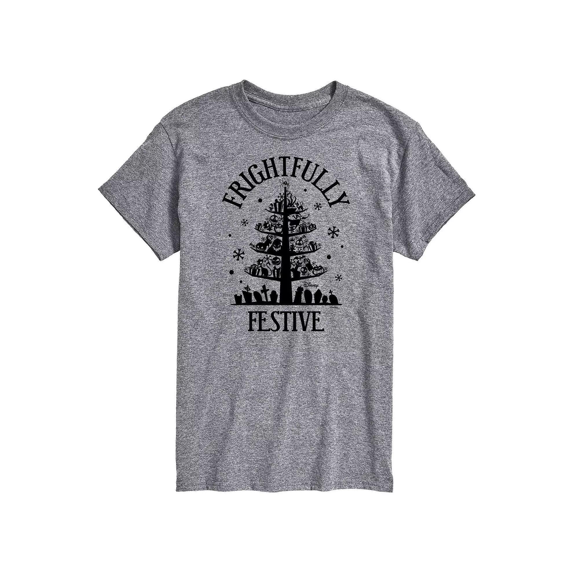 Mens Nightmare Before Christmas Frightfully Festive Tee Product Image