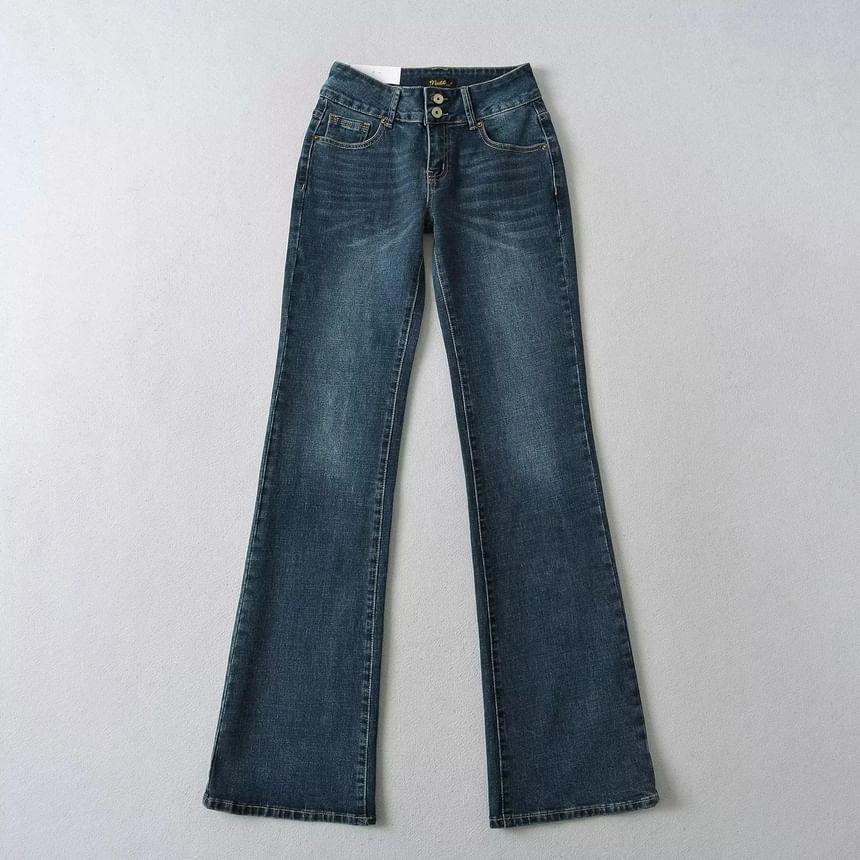 High Waist Flared Jeans Product Image
