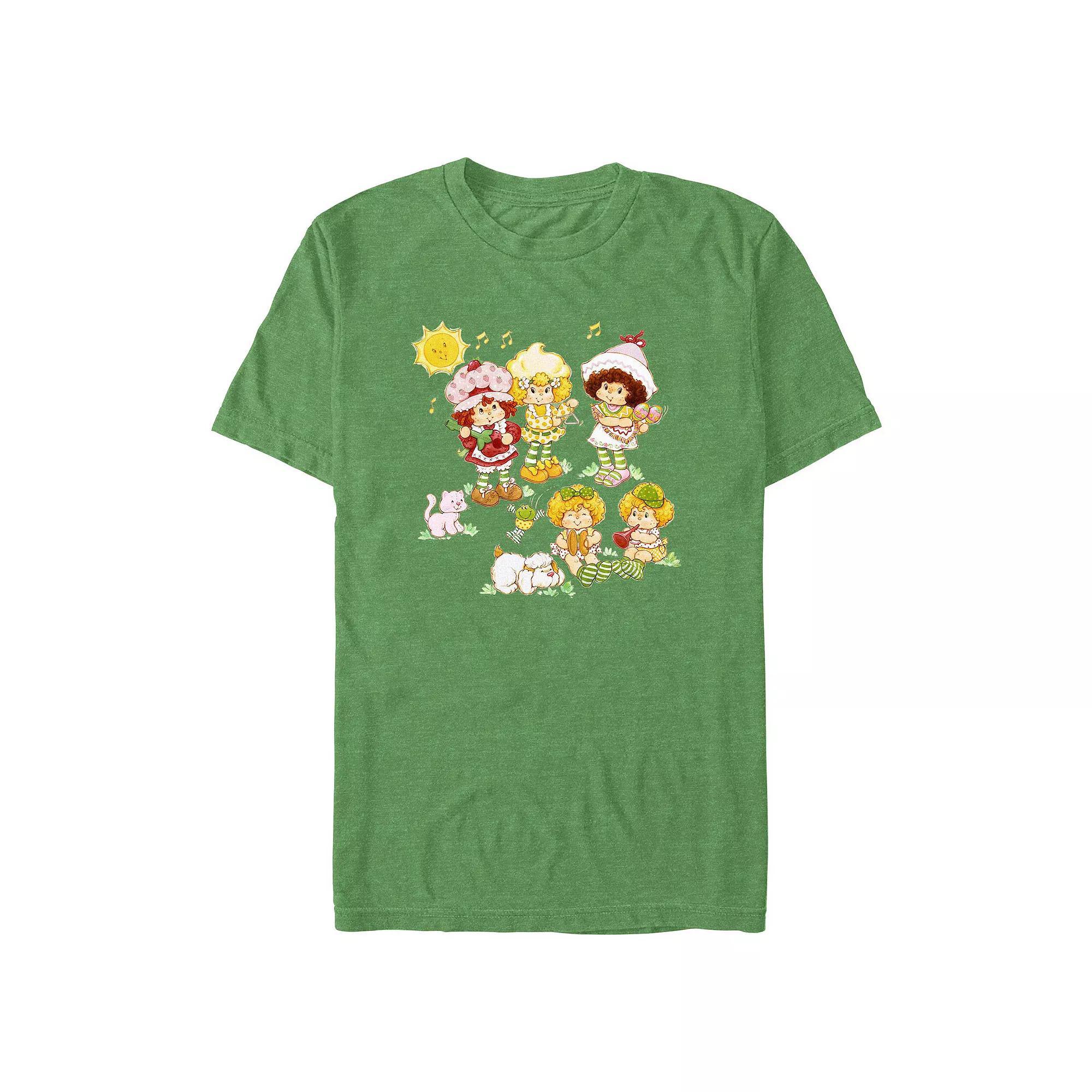 Big & Tall Strawberry Shortcake Graphic Tee, Men's, Size: XL Tall, Kelly Grey Product Image