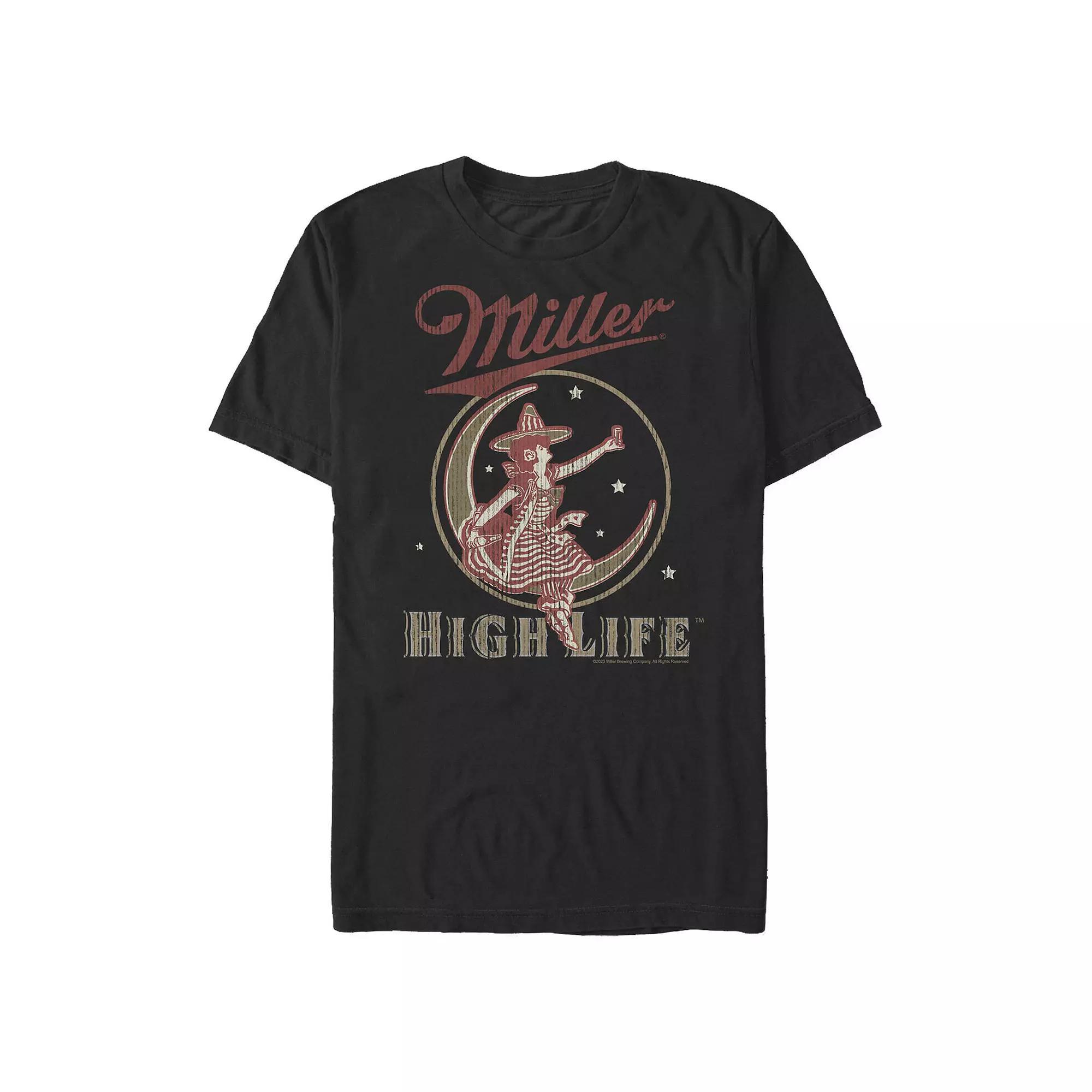 Men's Coors Light Miller Moon Graphic Tee, Size: XL, Black Product Image