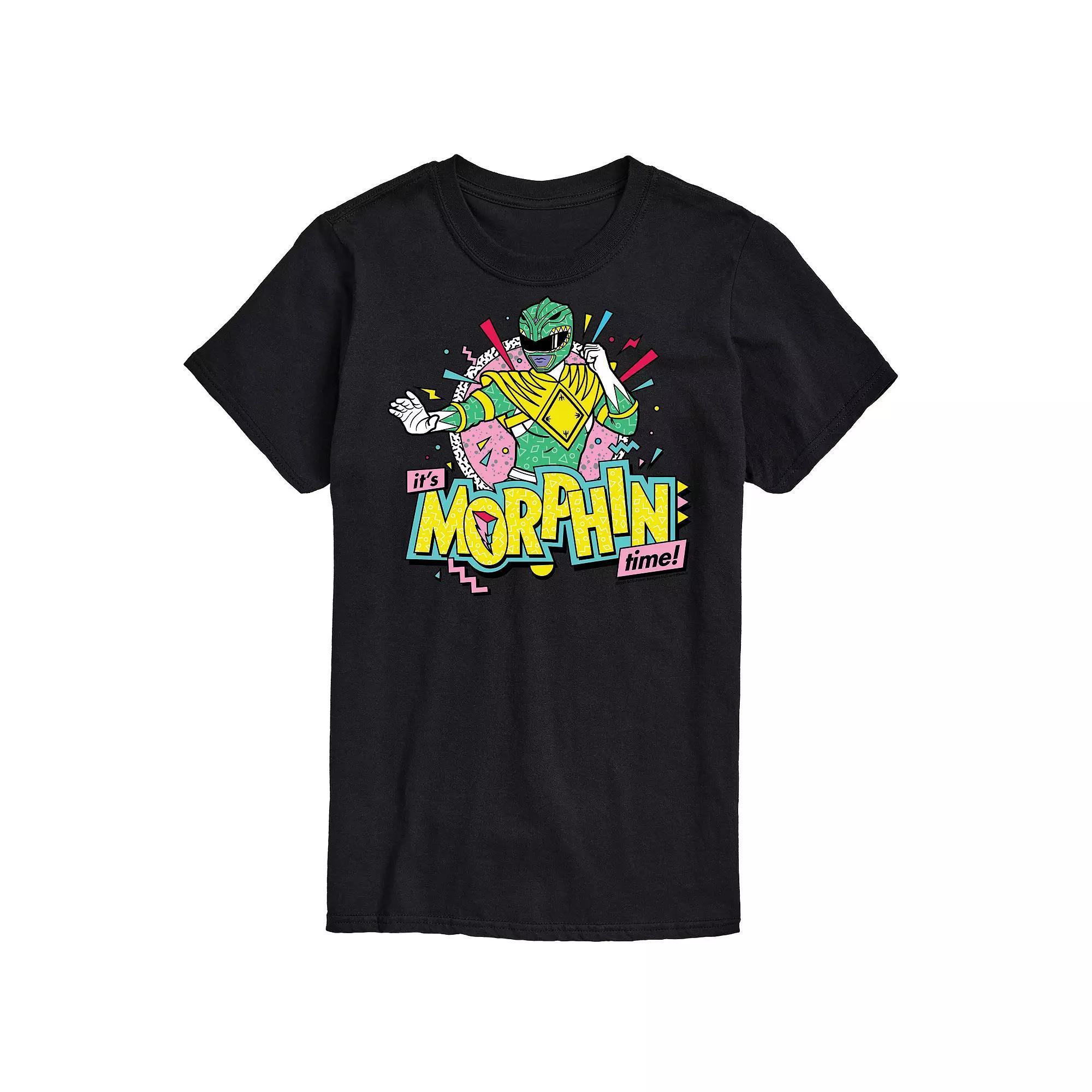 Big & Tall Power Rangers Morphin Time Green Graphic Tee, Mens Product Image