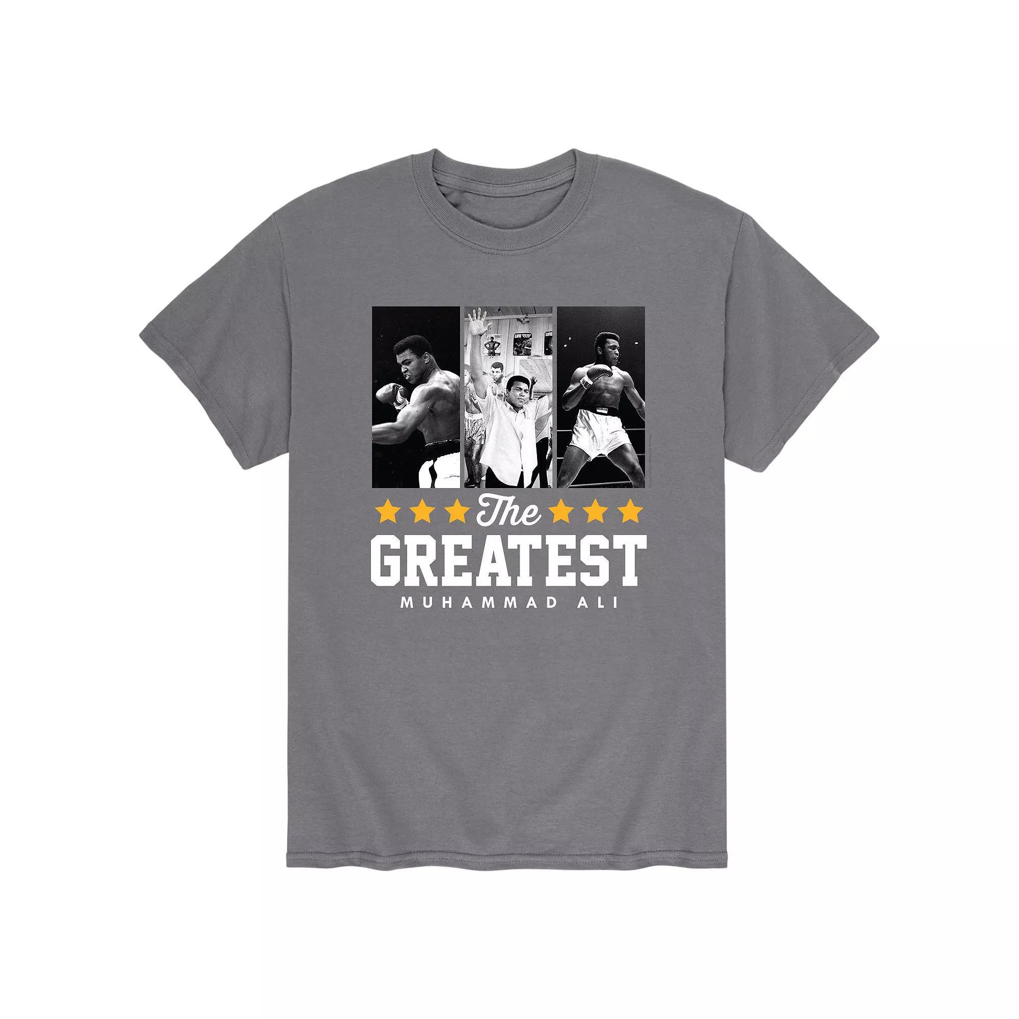 Mens Muhammad Ali The Greatest BW Tee Grey Product Image