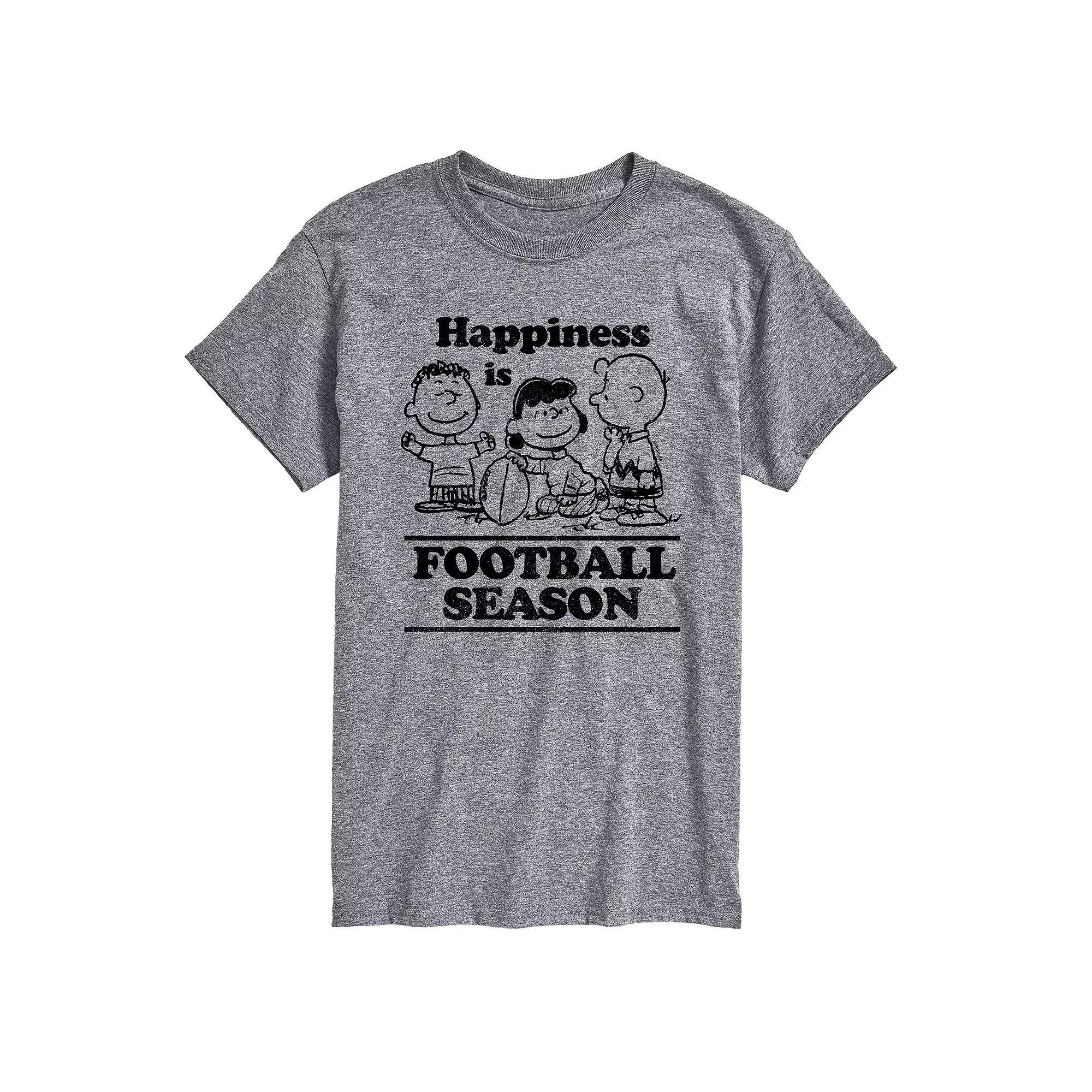 Big & Tall Peanuts Football Season Tee, Mens Product Image
