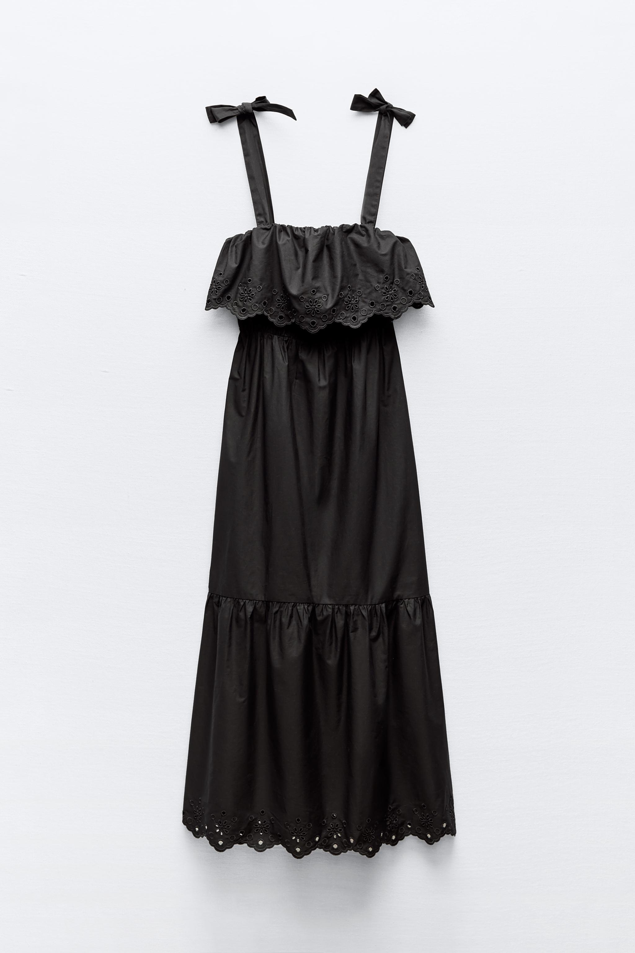 OPENWORK EMBROIDERY MIDI DRESS Product Image