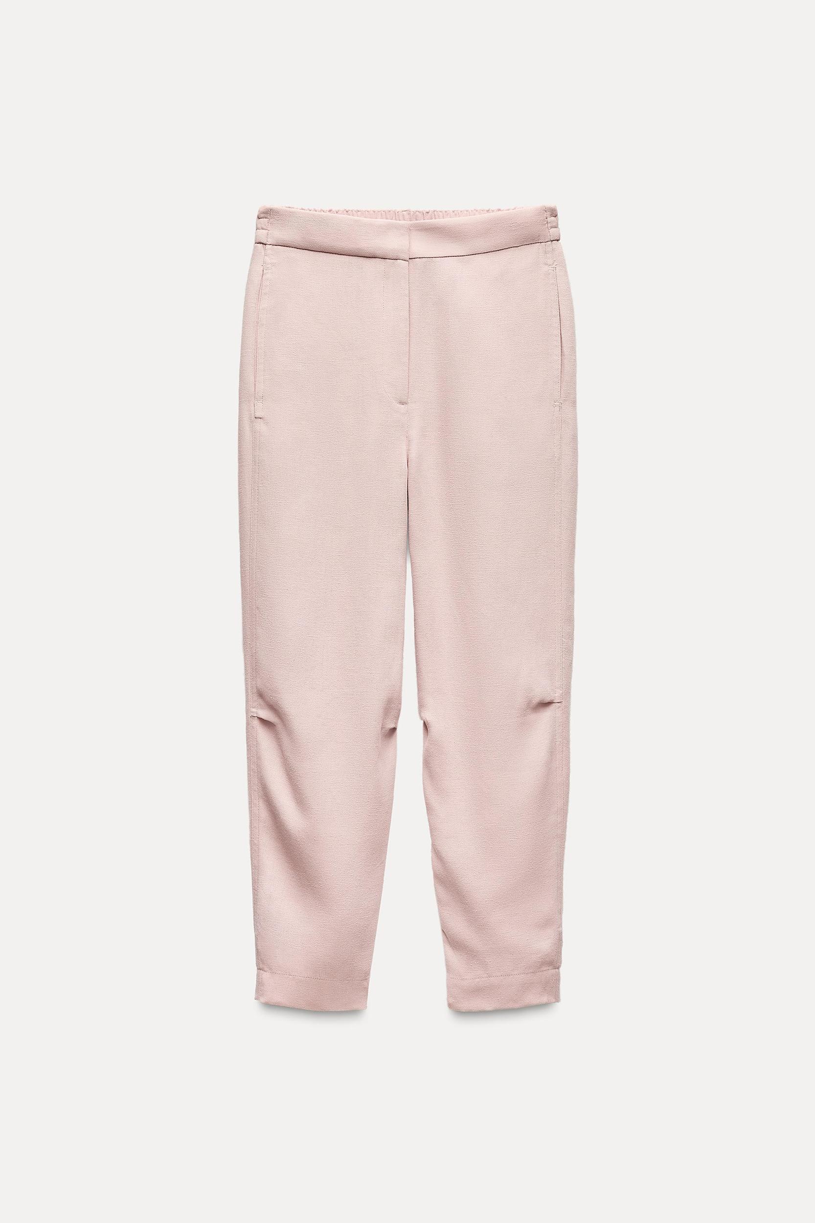 LINEN BLEND PAJAMA PANTS ZW COLLECTION Product Image
