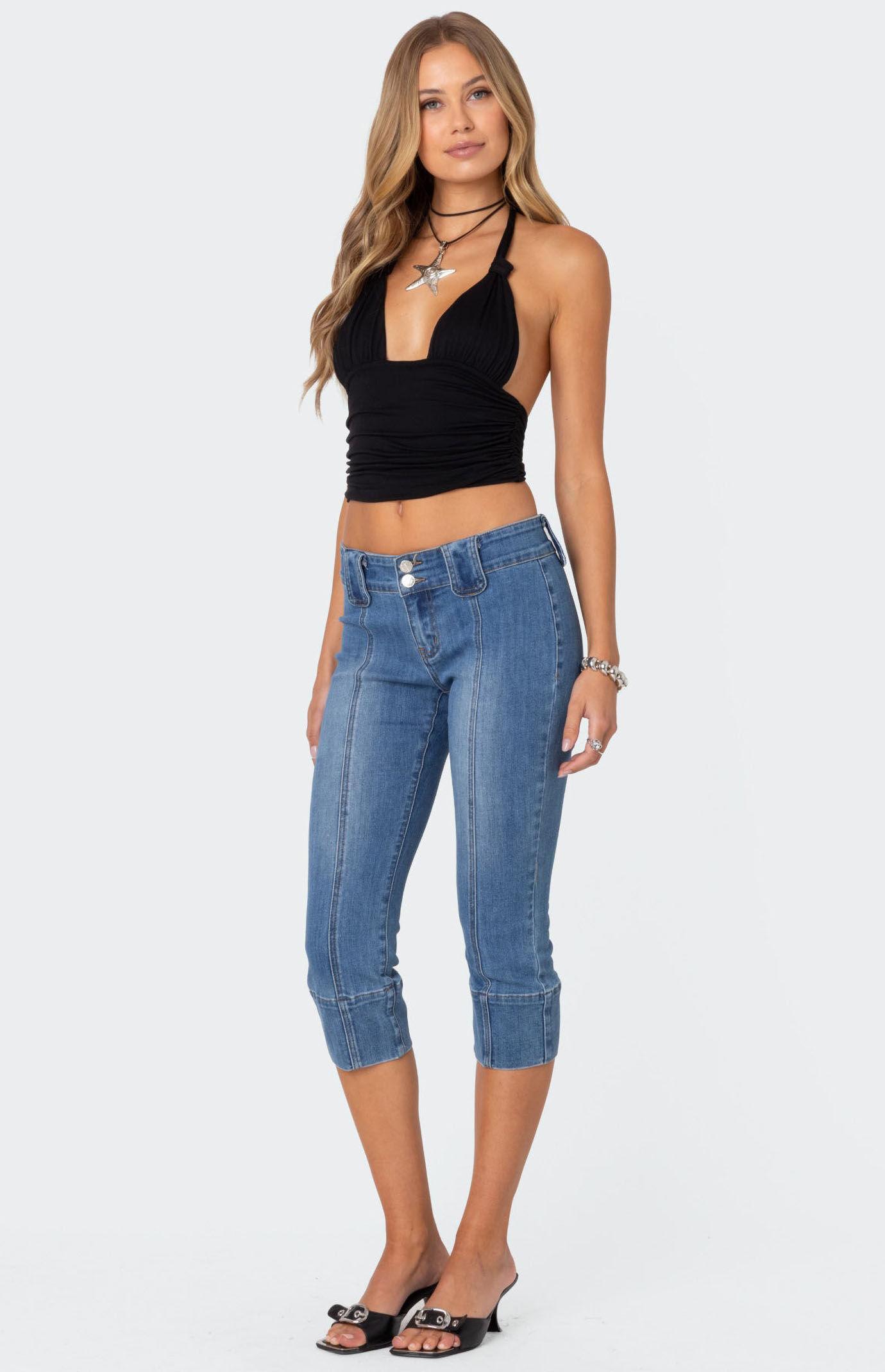 Edikted Women's Lillie Knotted Halter Top Product Image