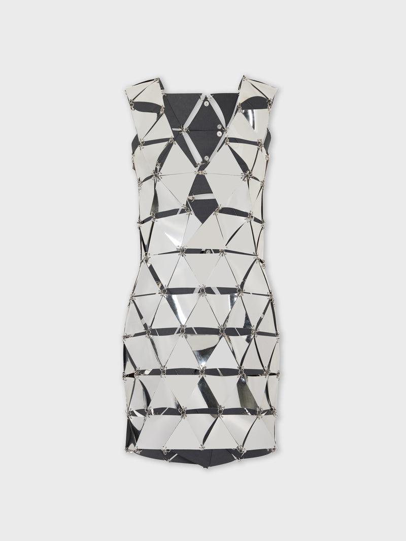SILVER SHORT DRESS IN ASSEMBLY Product Image