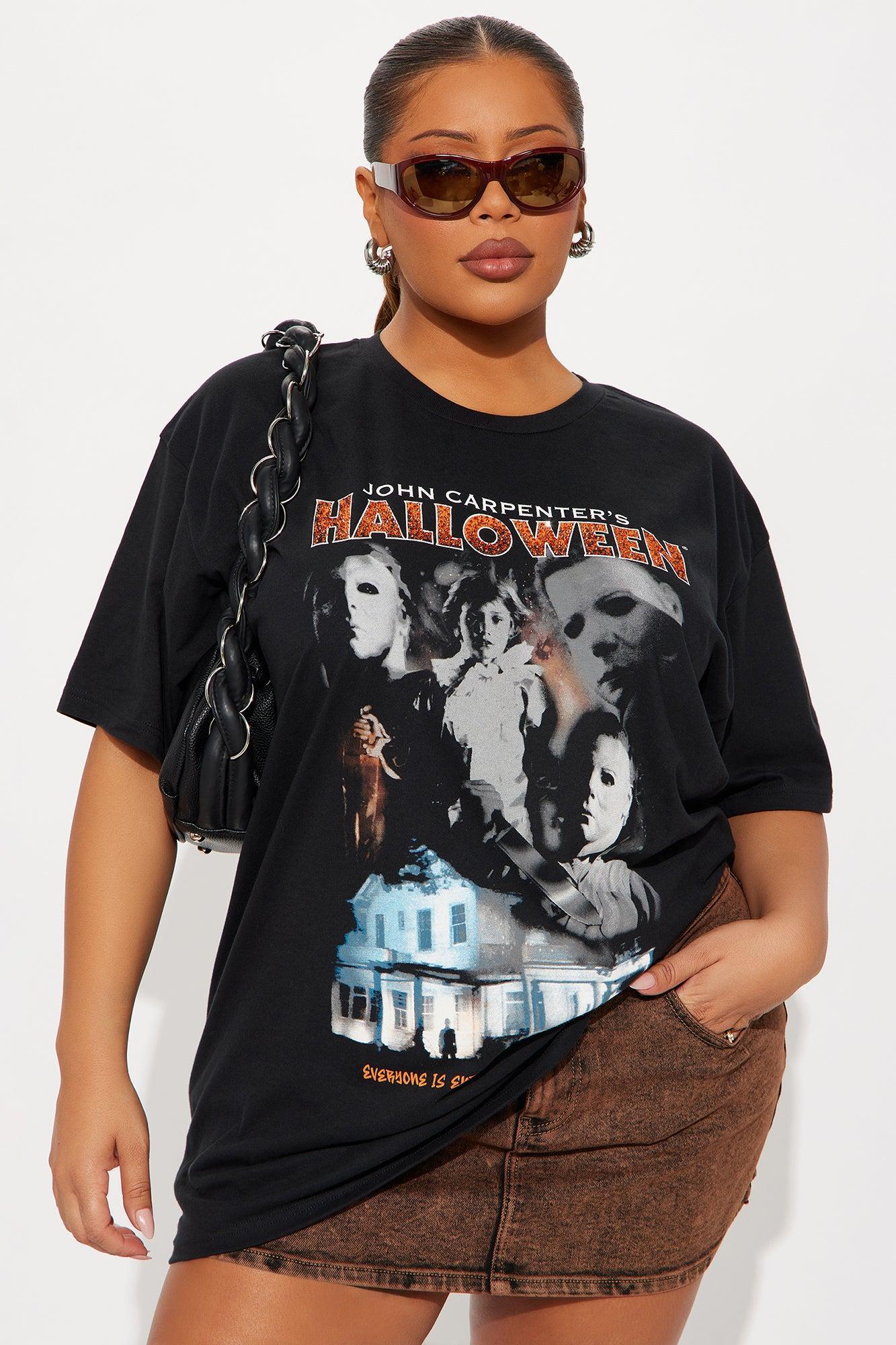 Halloween Rhinestone Tee - Black Product Image