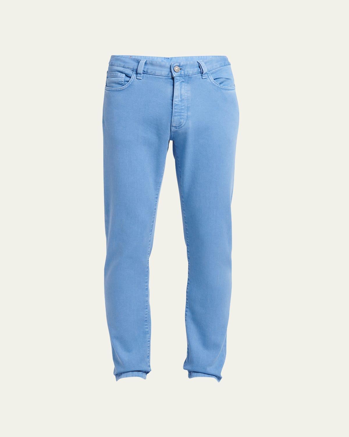 Men's Cotton-Stretch Slim 5-Pocket Pants Product Image