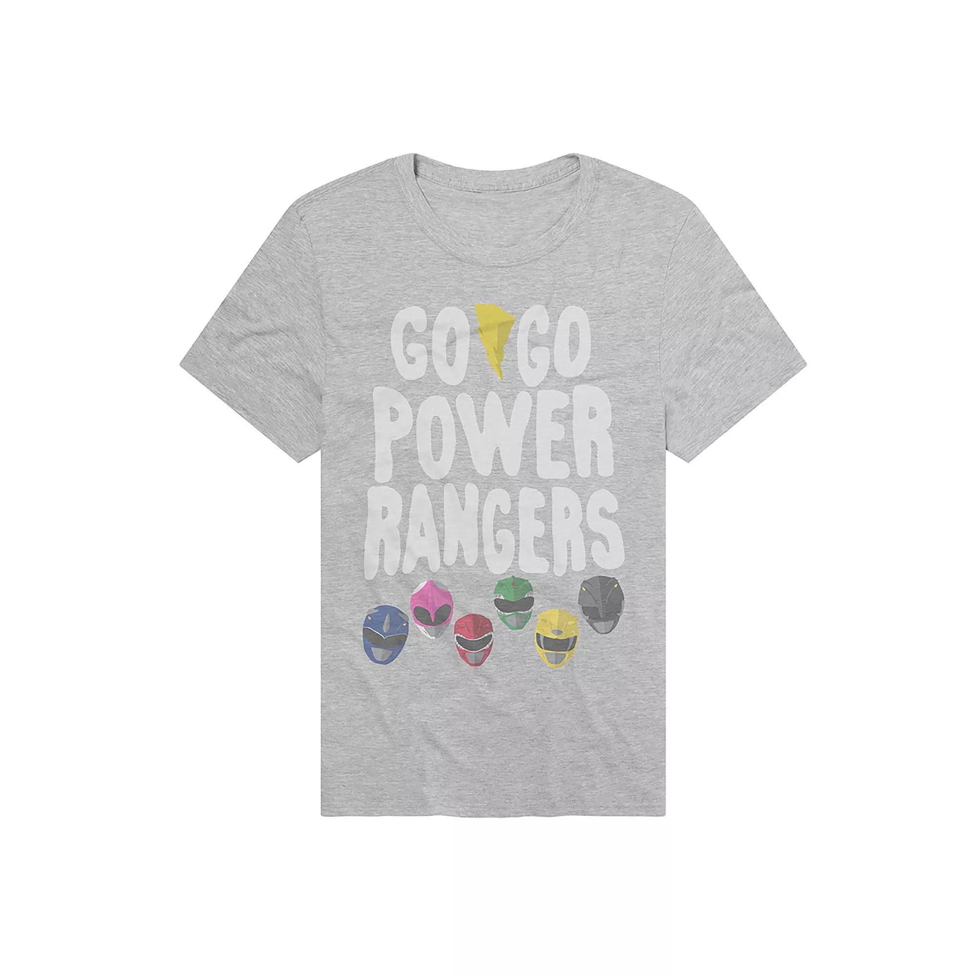 Men's Power Rangers Mighty Morphin' Graphic Tee, Size: XXL, Athletic Grey Product Image