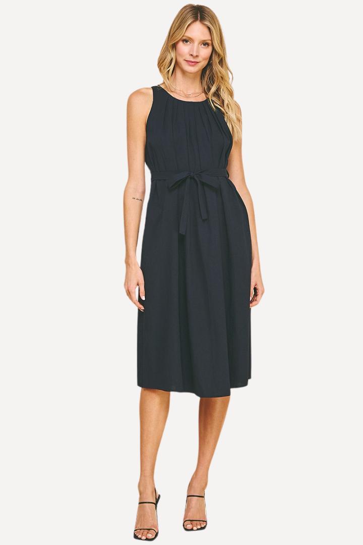 Pleated Midi Dress Product Image