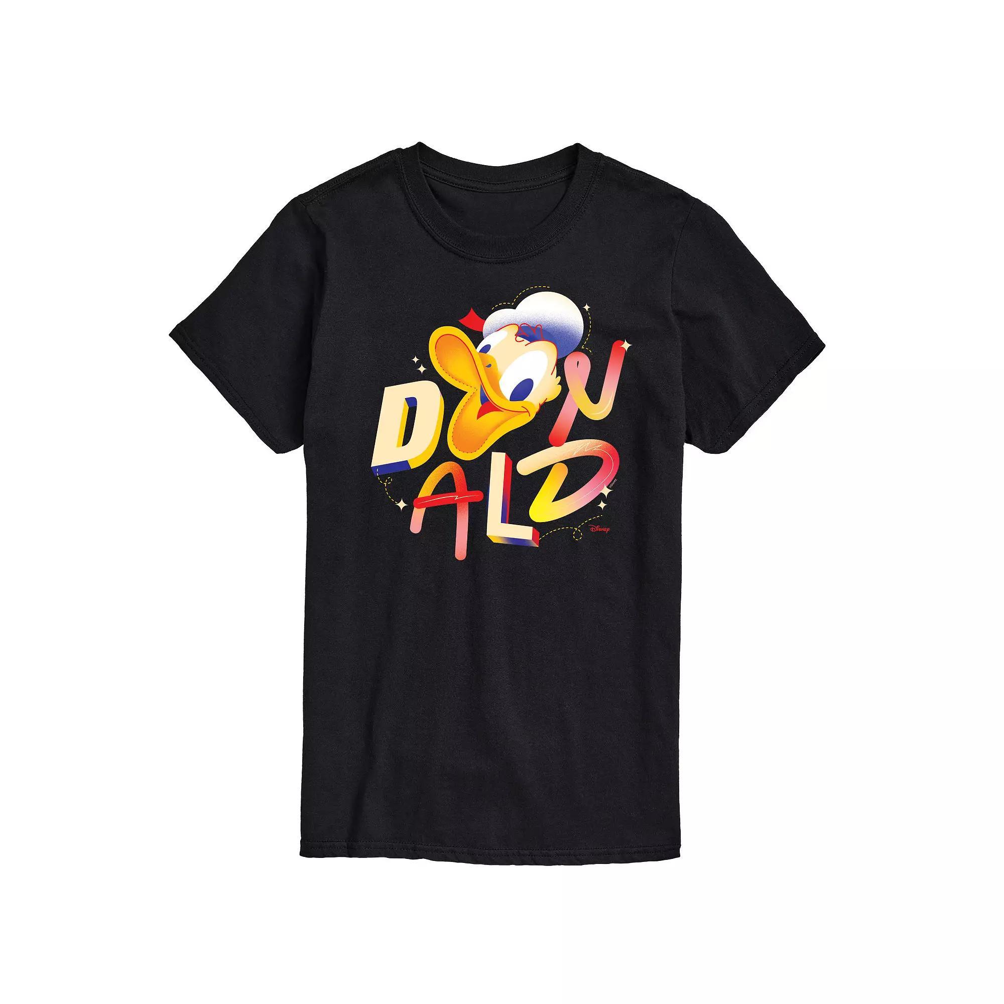 Disneys Mickey Mouse & Friends Donald Duck Mens Geometric Graphic Tee Product Image