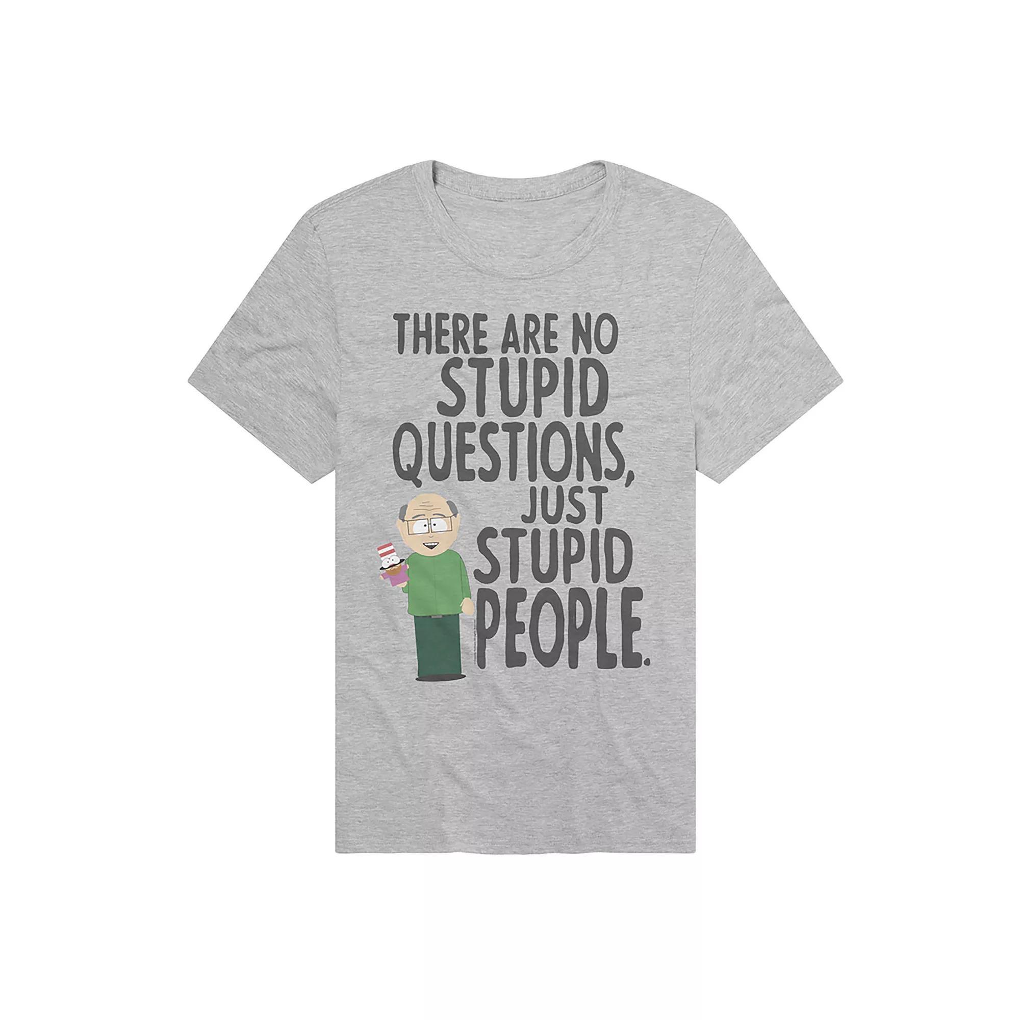 Men's South Park Mr. Garrison Graphic Tee, Size: Large, Athletic Grey Product Image