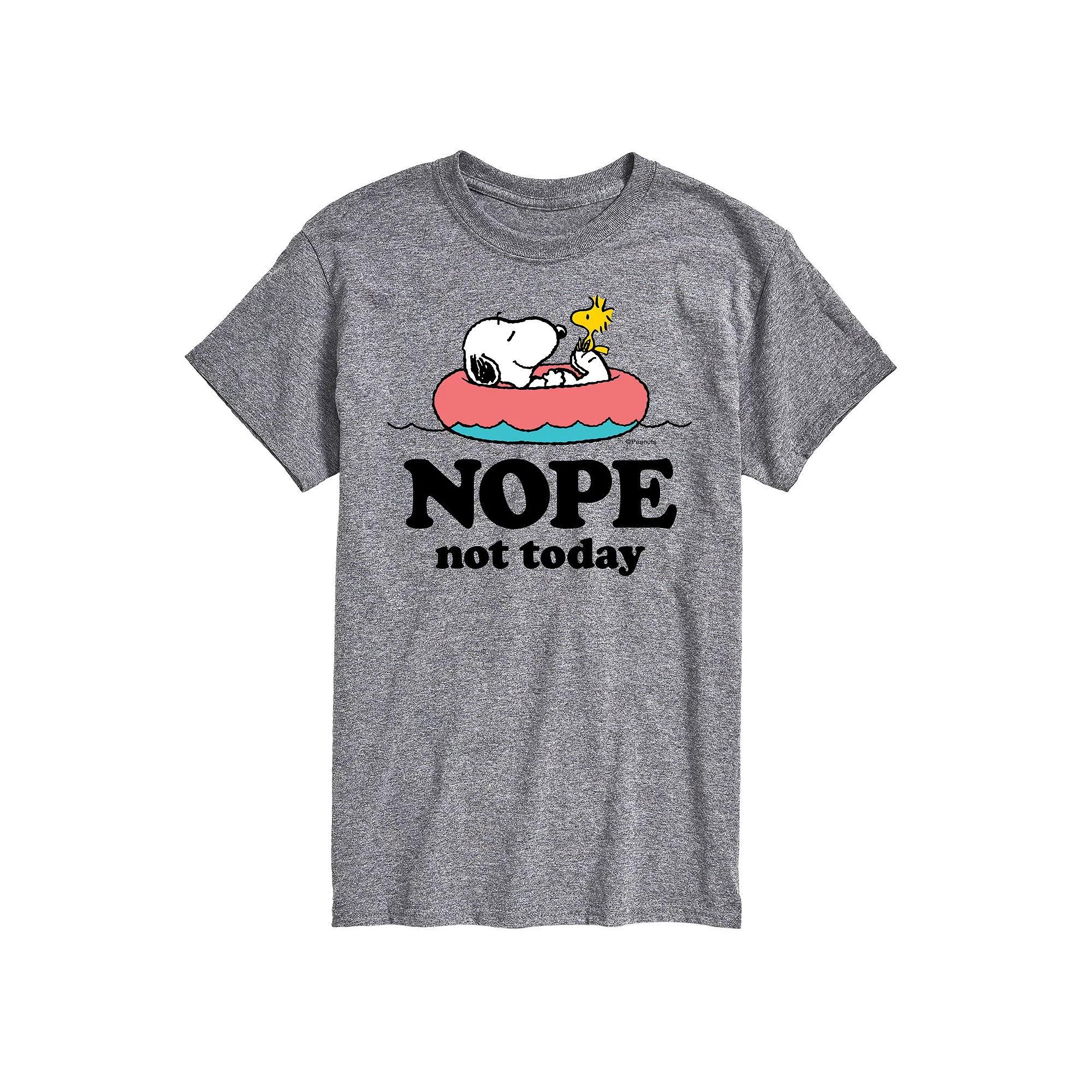 Mens Peanuts Snoopy Nope Not Today Graphic Tee Product Image