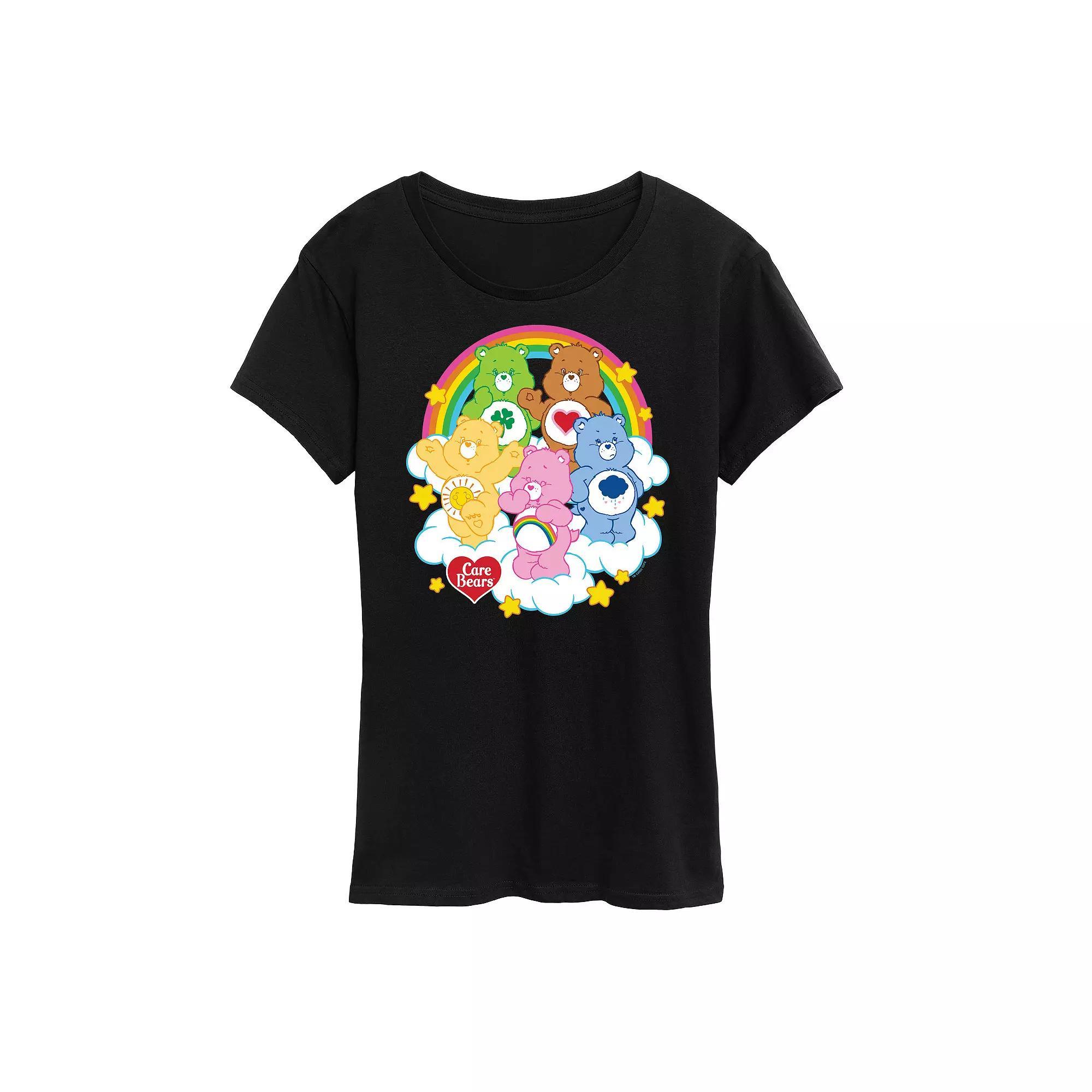 Womens Care Bears Group On Clouds Graphic Tee, Girls Product Image