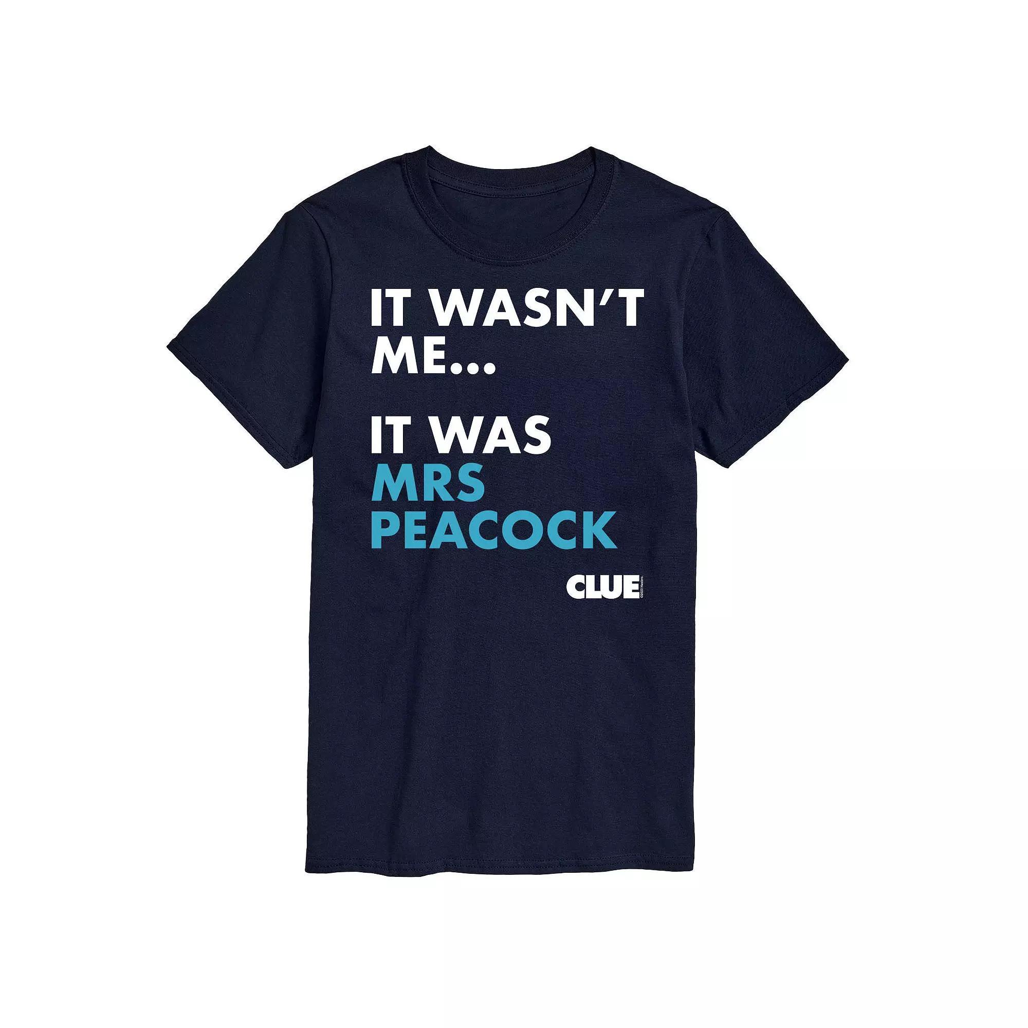 Big & Tall Clue It Was Miss Scarlett Graphic Tee, Mens Blue Product Image