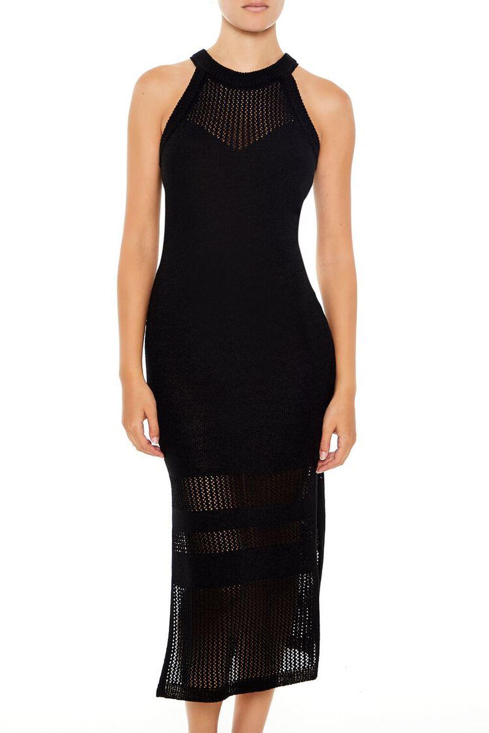 Crochet Sweater Midi Dress | Forever 21 Product Image