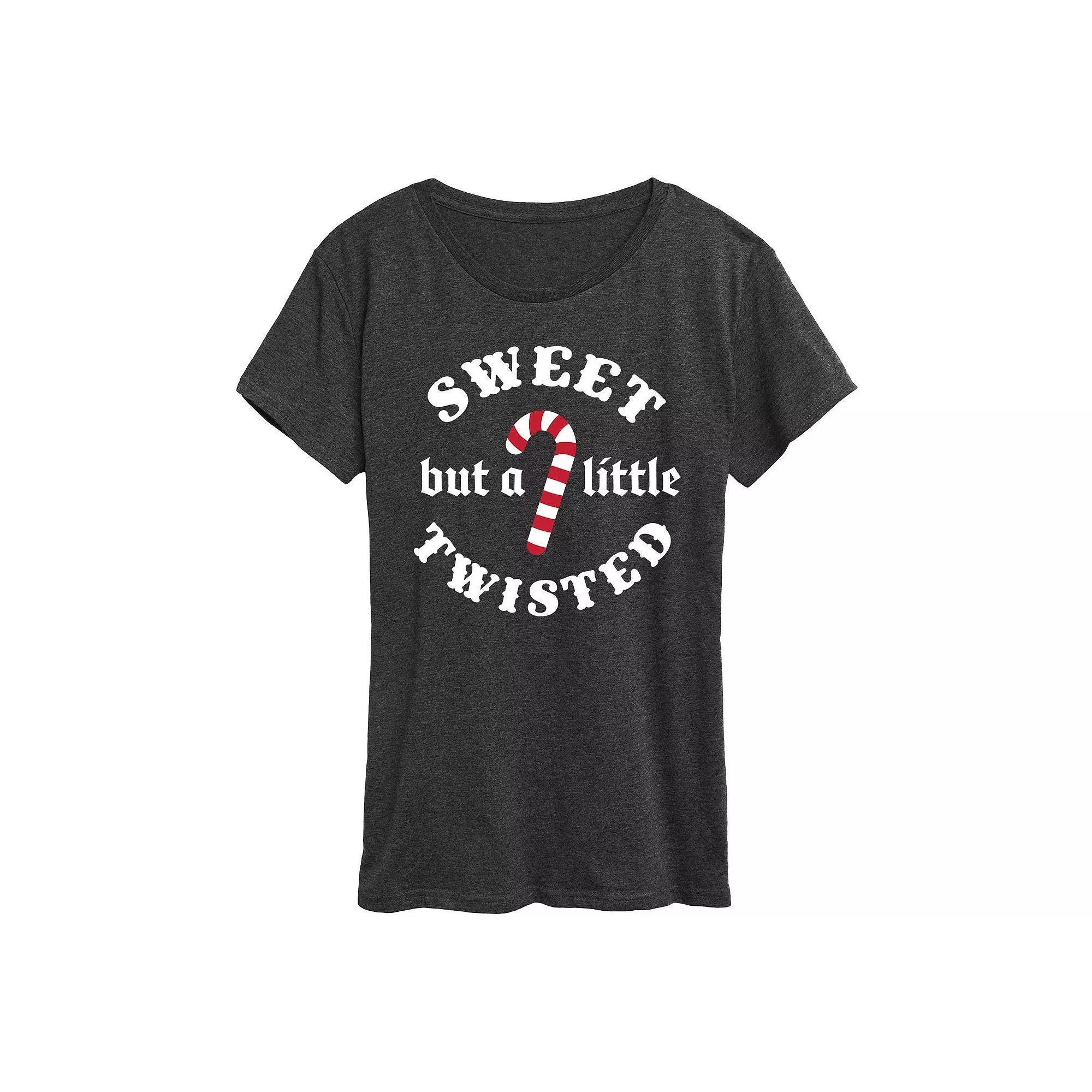 Womens Sweet But A Little Twisted Graphic Tee, Girls Product Image