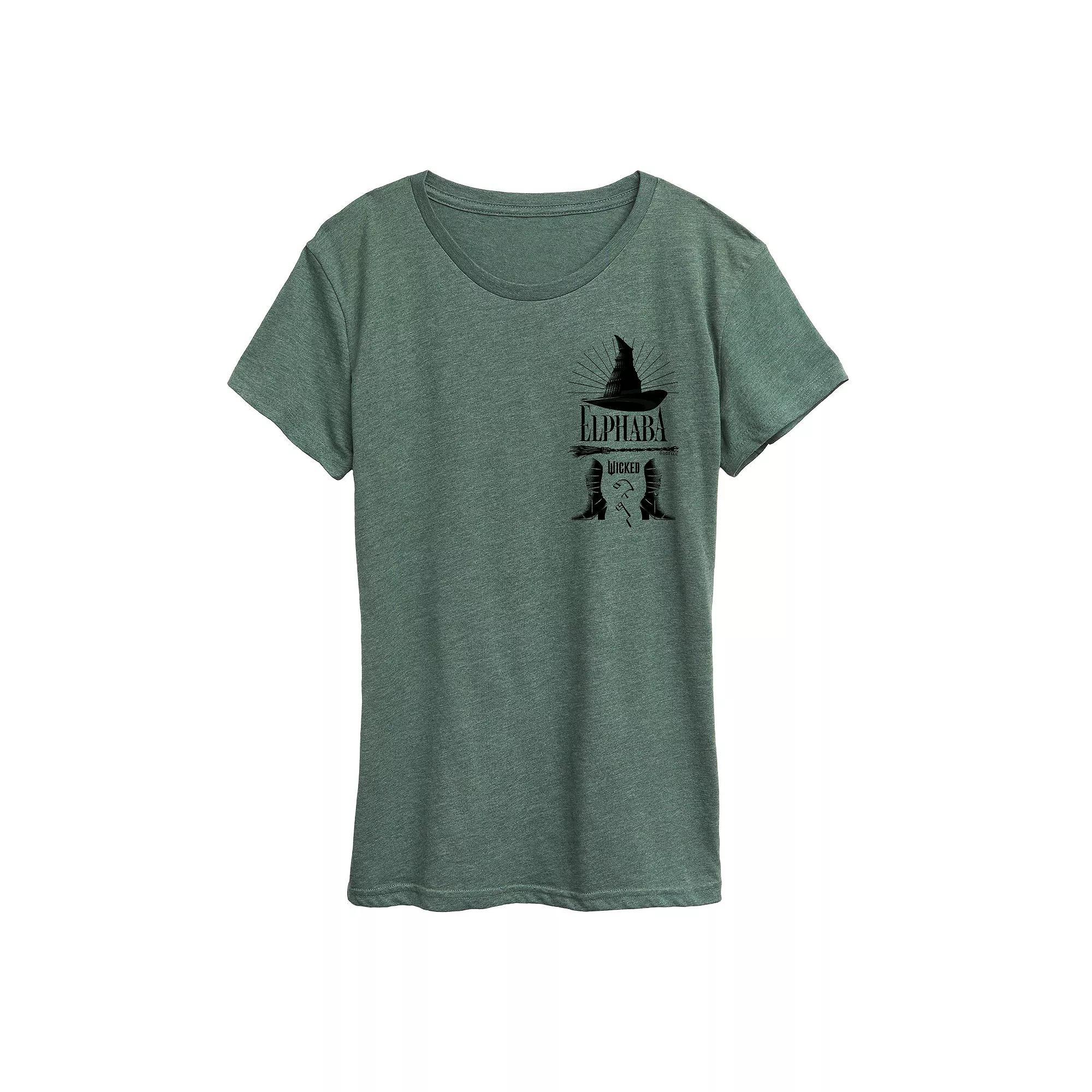 Womens Wicked Elphaba Tee Grey Green Product Image