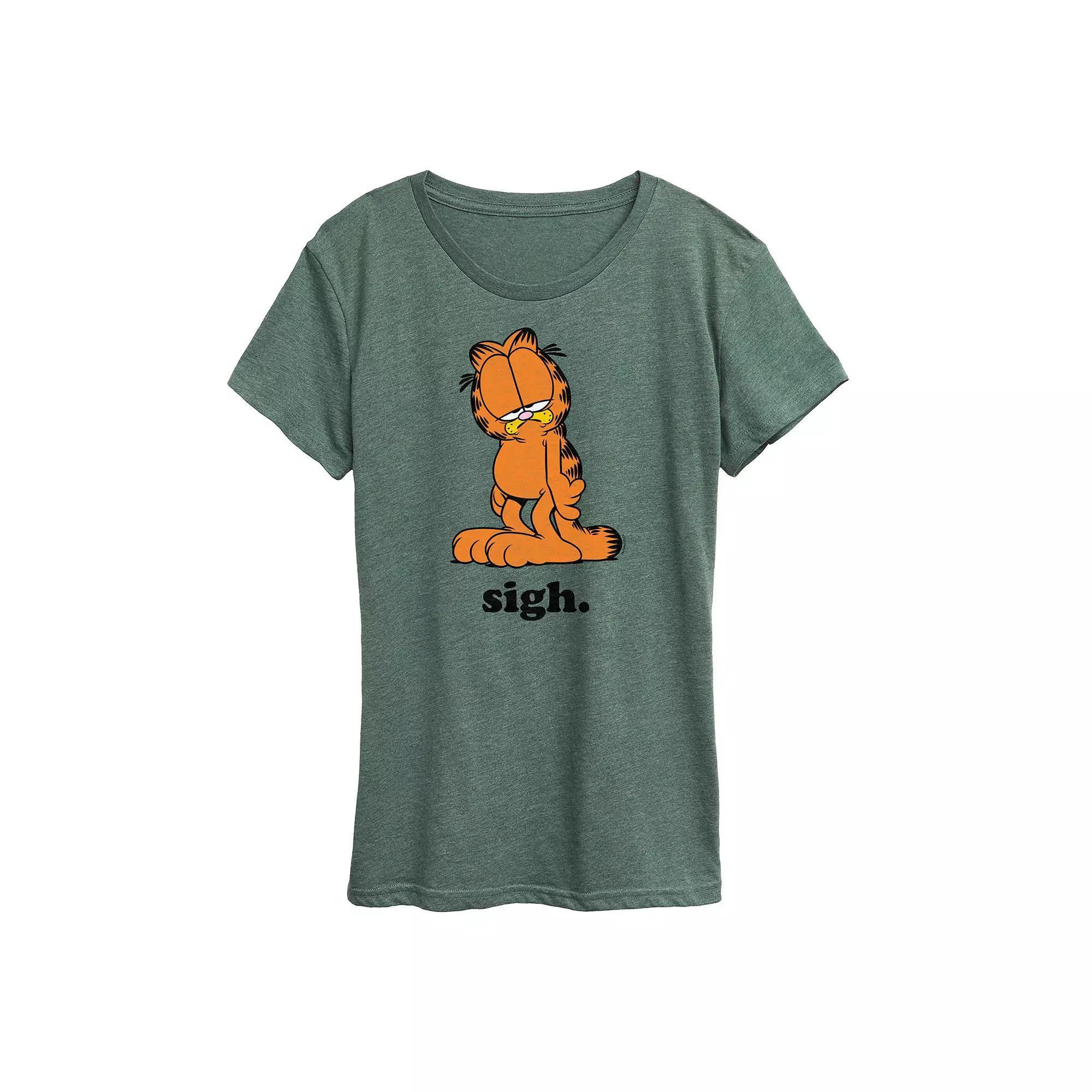 Womens Garfield Sigh Graphic Tee Product Image