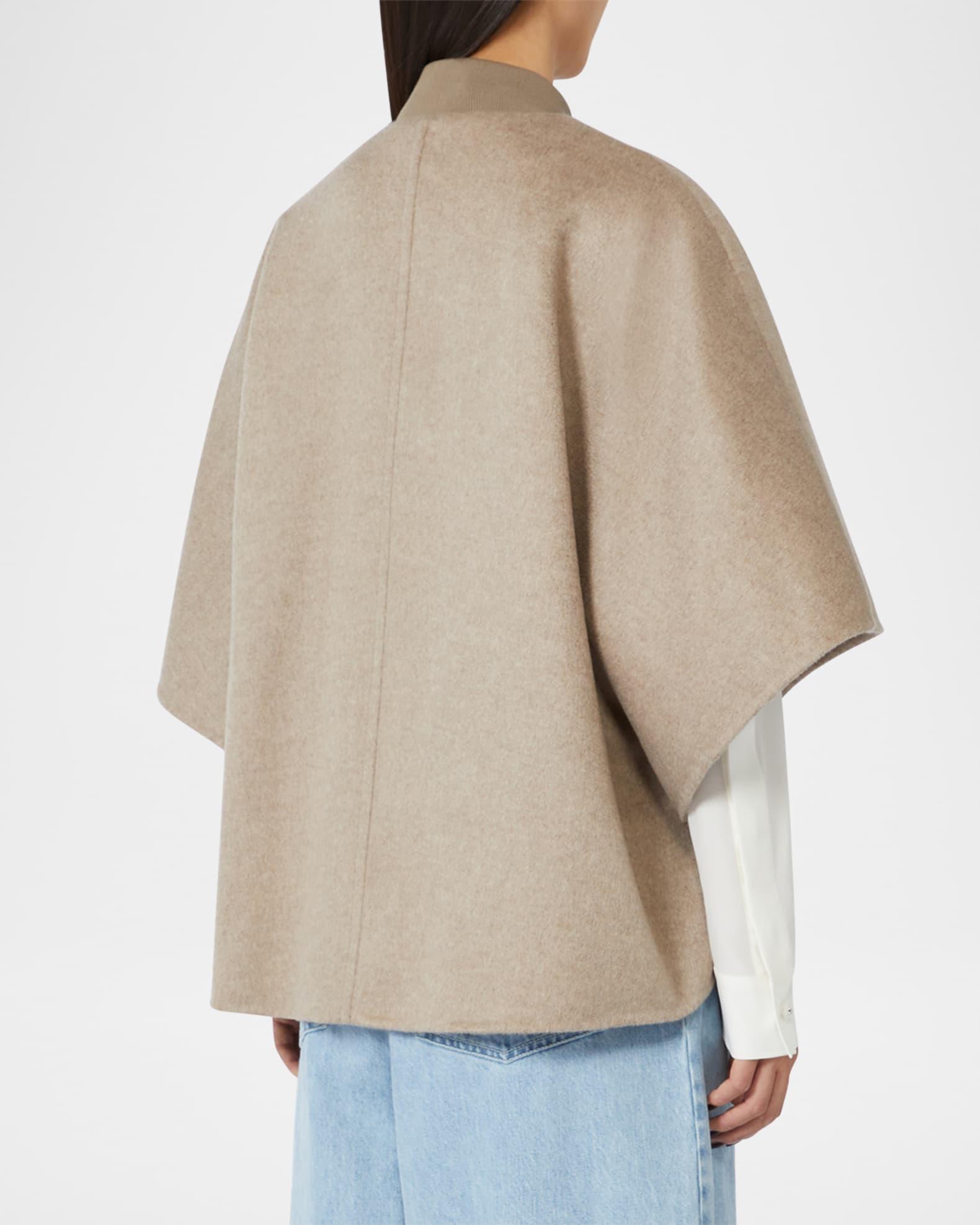Leticia Cashmere Button-Front Cape Product Image