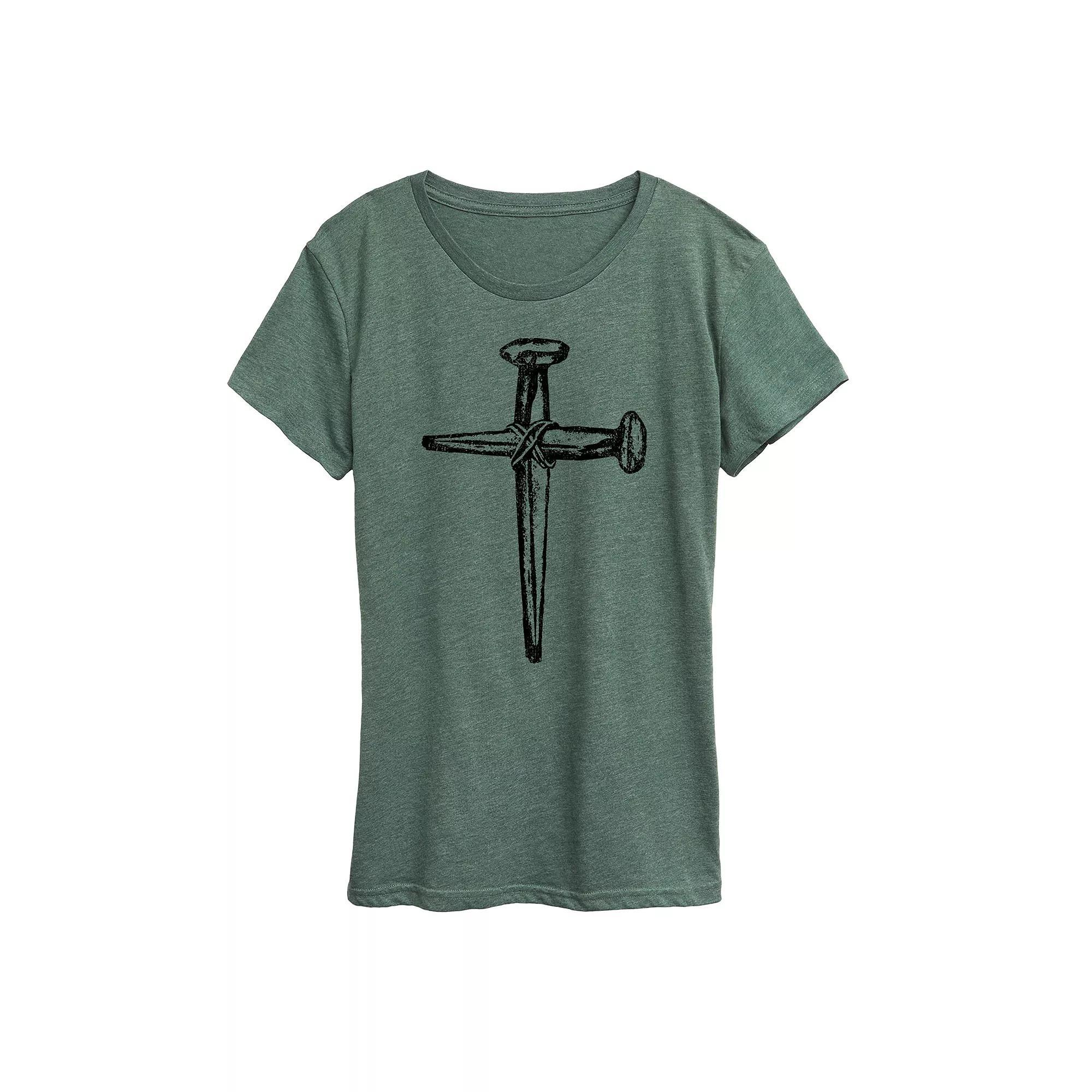 Womens Be Kind To Your Mind Graphic Tee Grey Green Product Image