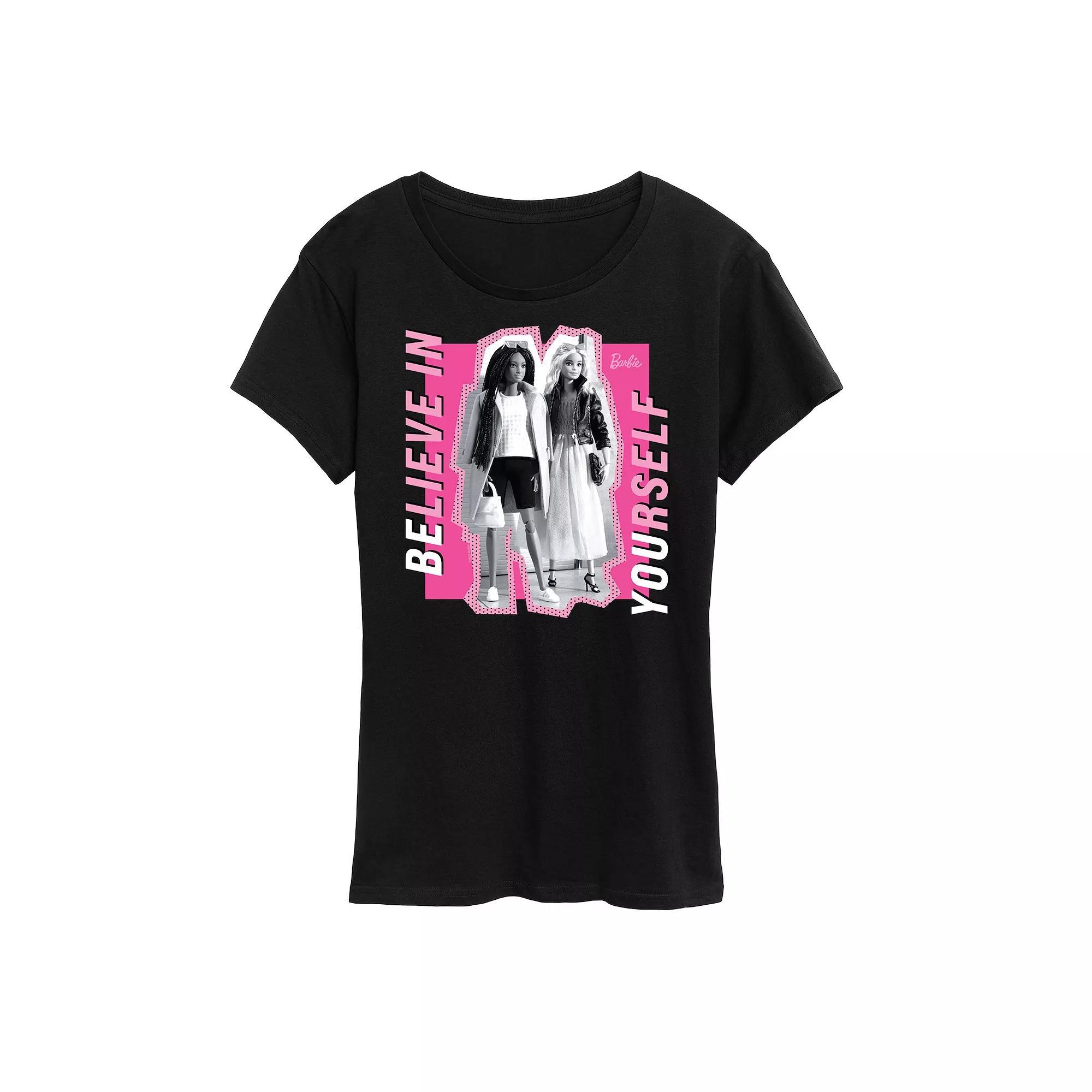 Womens Barbie Believe In Yourself Graphic Tee Product Image