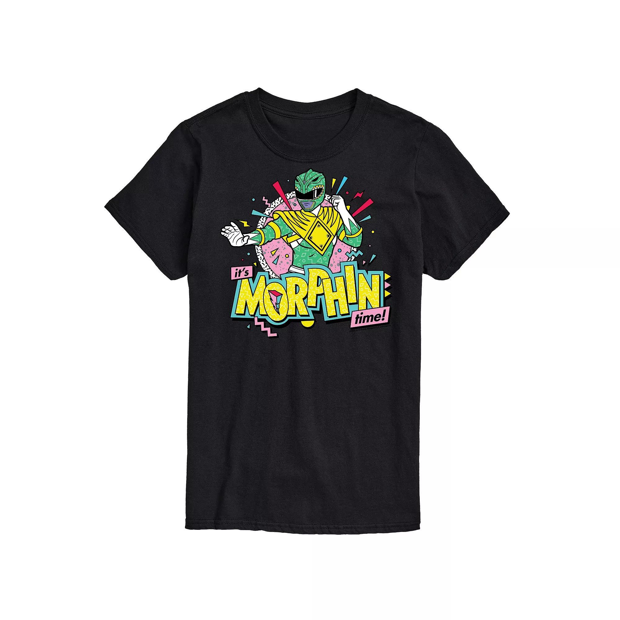 Big & Tall Power Rangers Morphin Time Green Graphic Tee, Mens Product Image