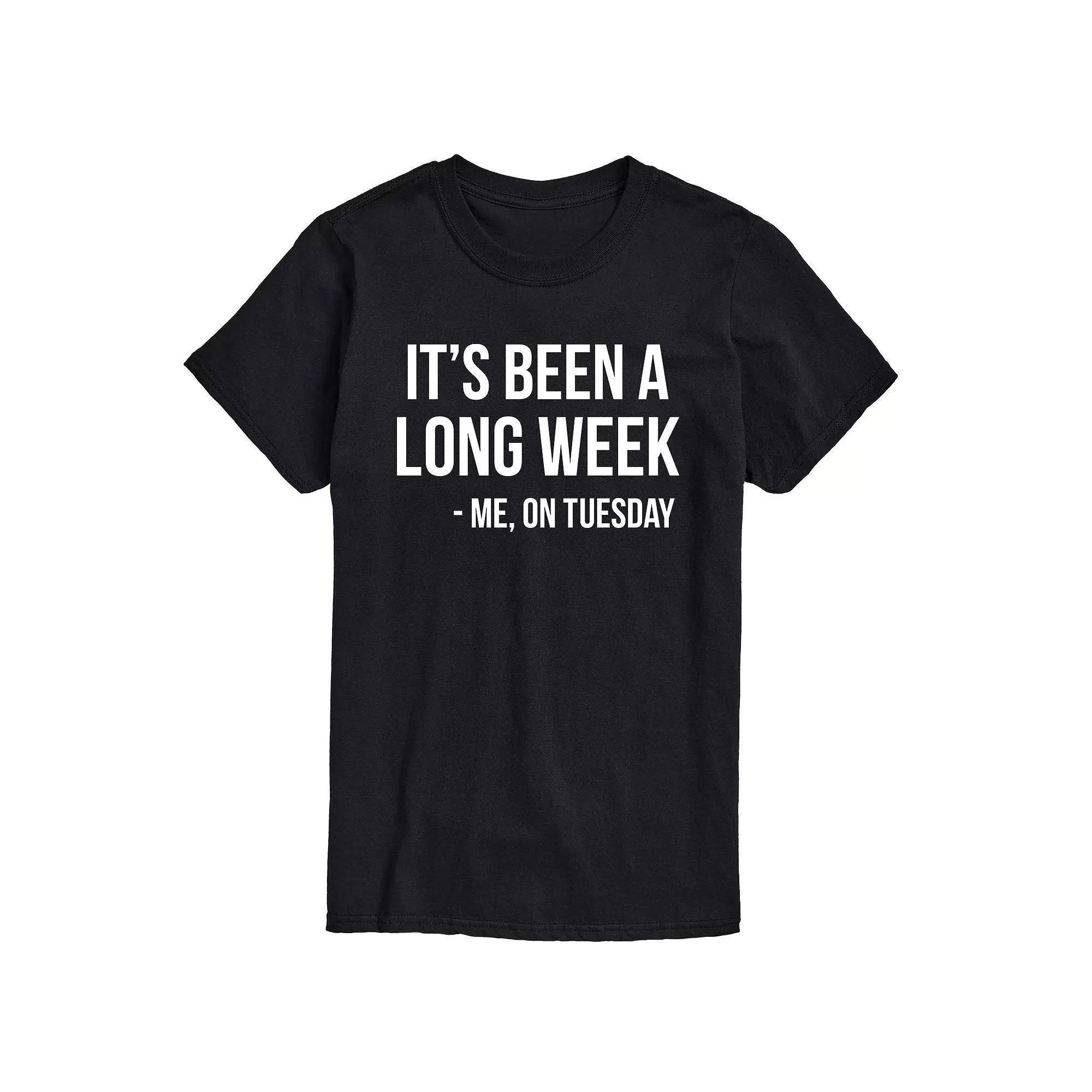 Big & Tall Its Been A Long Week Graphic Tee, Mens Product Image
