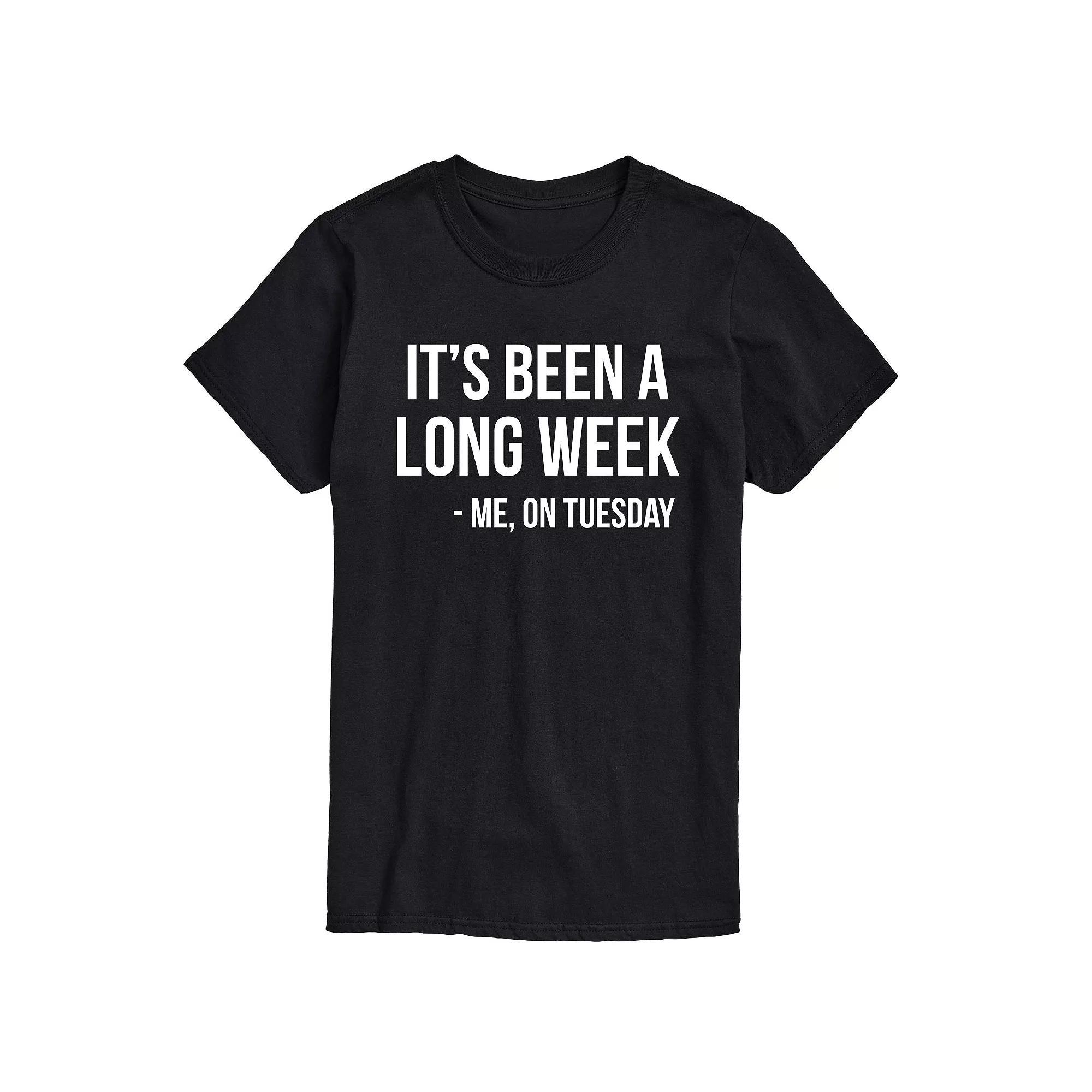 Big & Tall Its Been A Long Week Graphic Tee, Mens Product Image