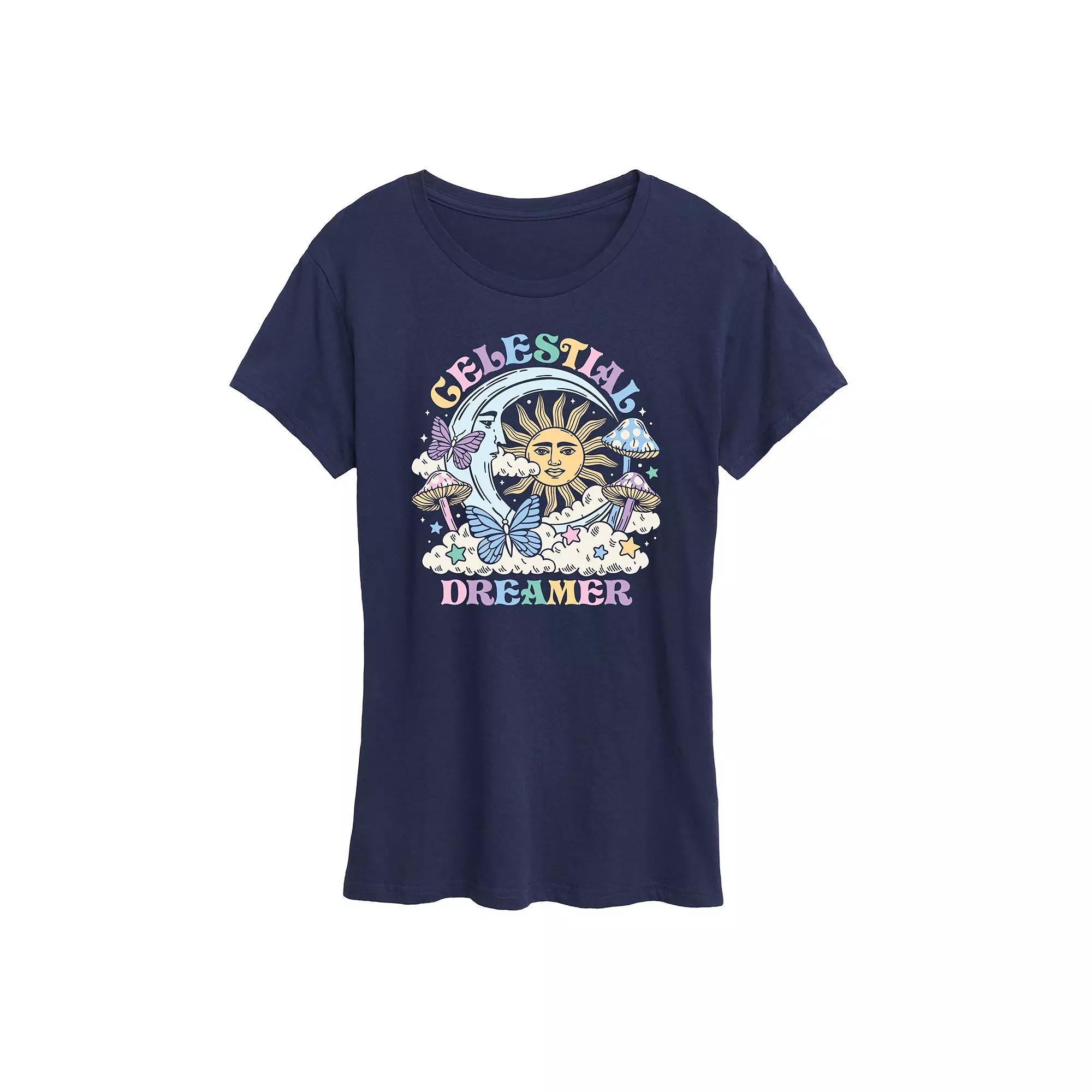 Disney's Alice in Wonderland Cheshire Cat Women's Magical Graphic Tee, Girl's, Size: Small, Heather Grey Product Image
