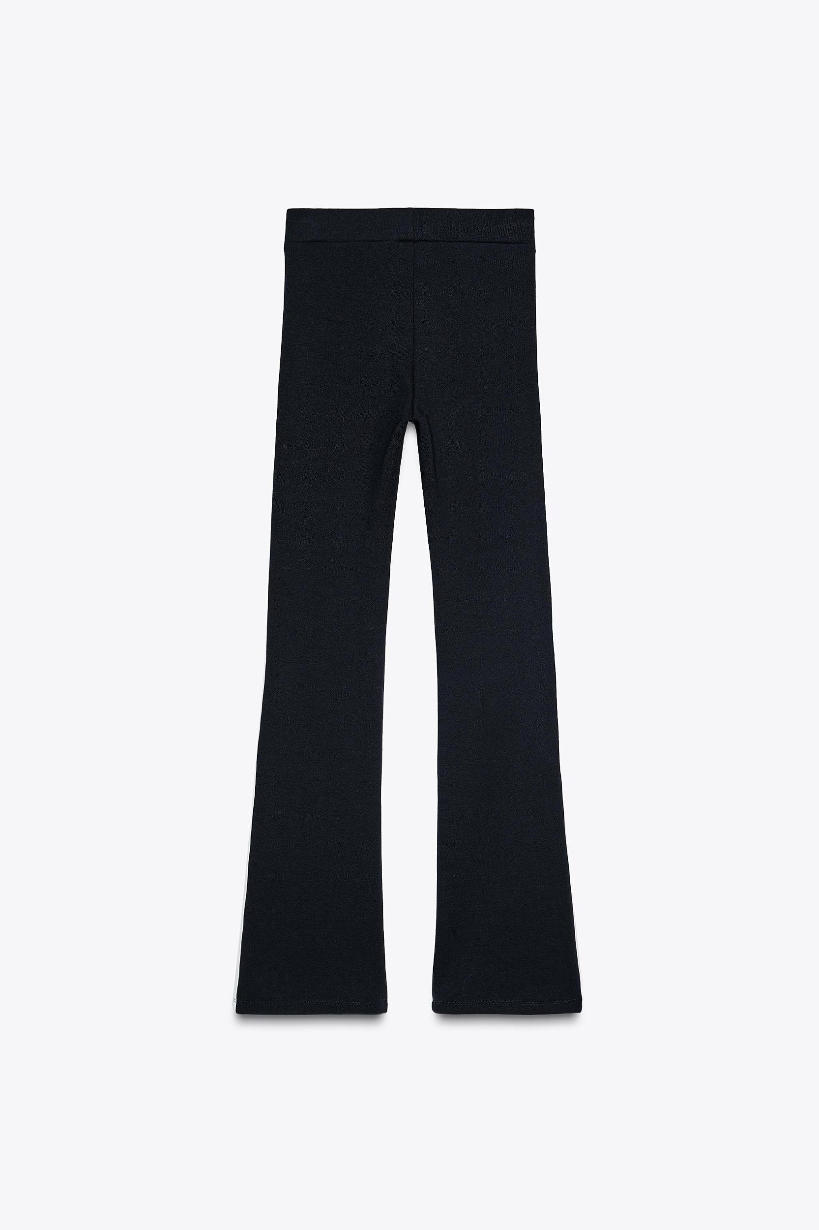 SIDE STRIPE FLARED LEGGINGS Product Image