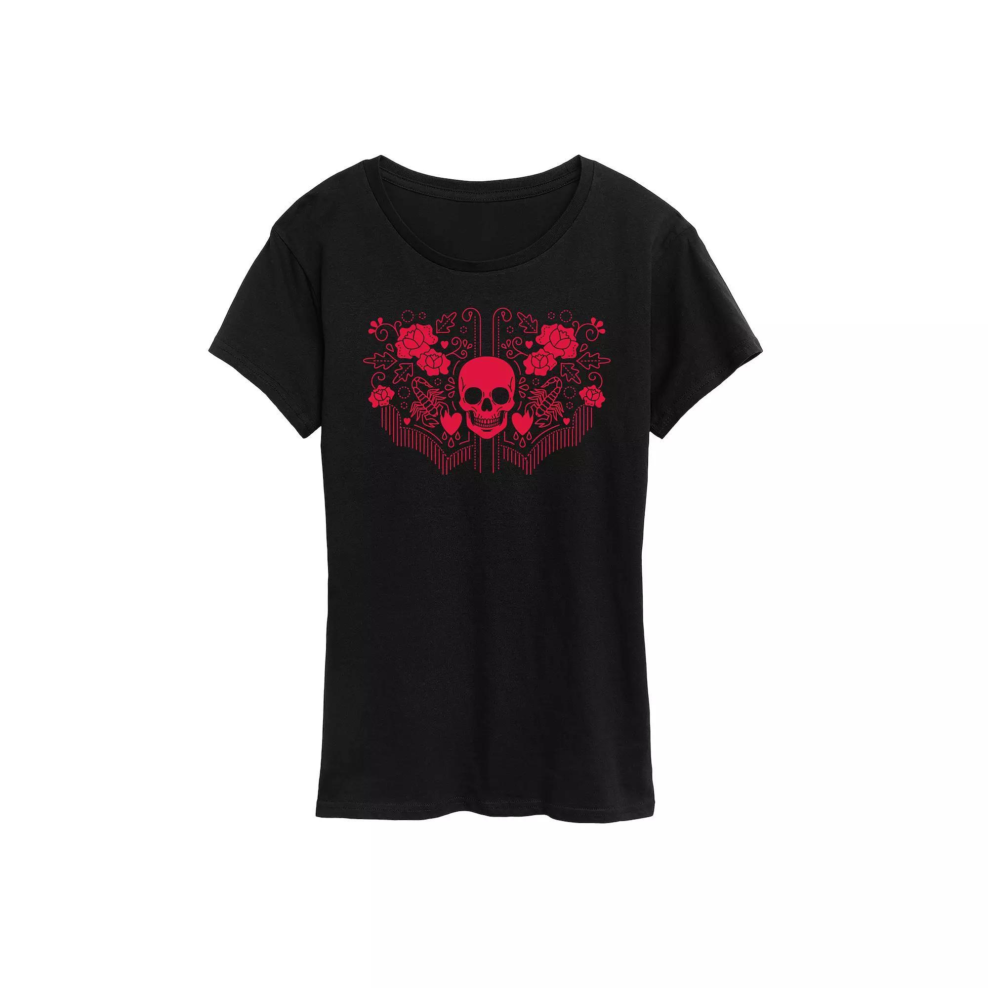 Womens Colorful Stacked Mama Graphic Tee Blue Product Image