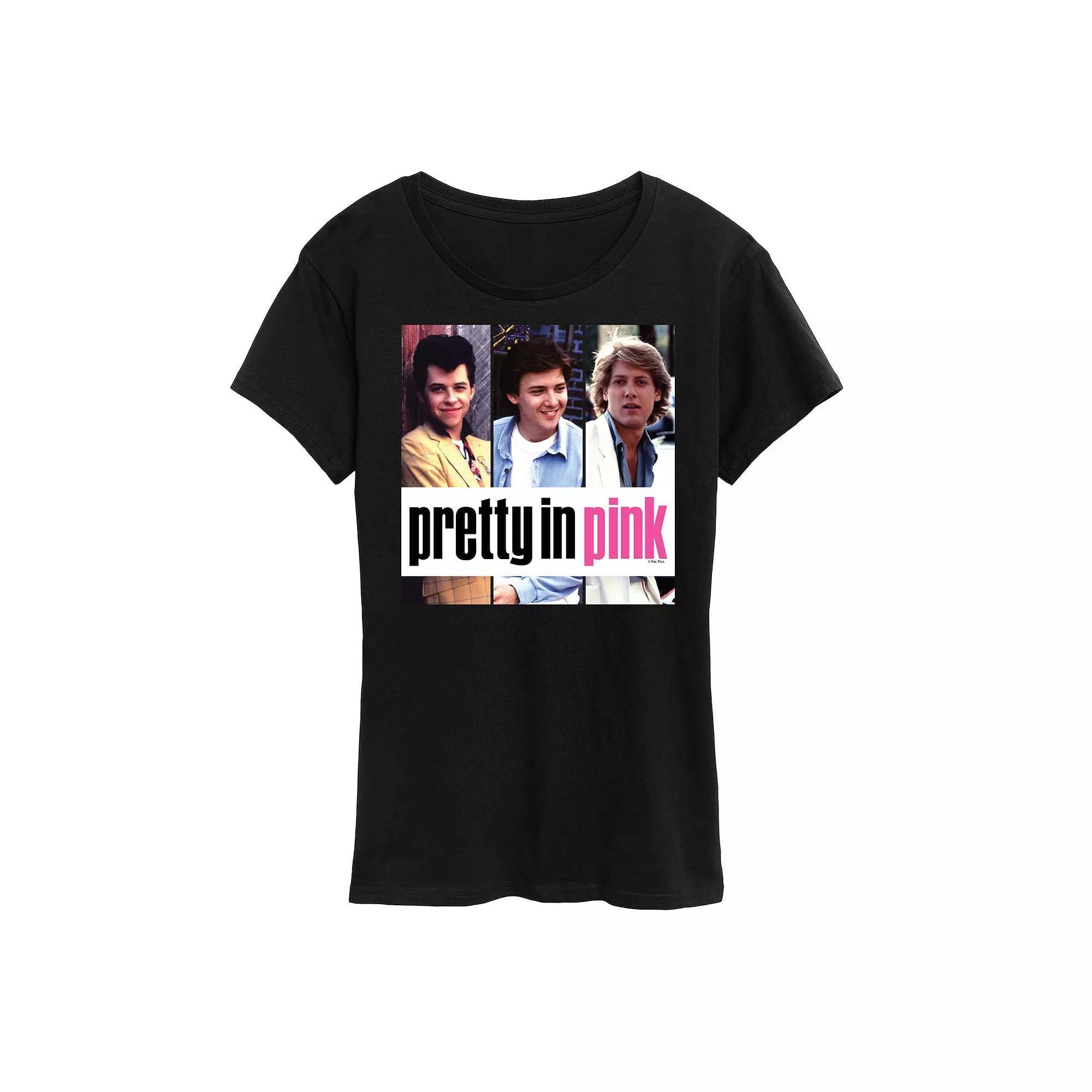 Womens Pretty In Pink Guys Graphic Tee, Girls Product Image