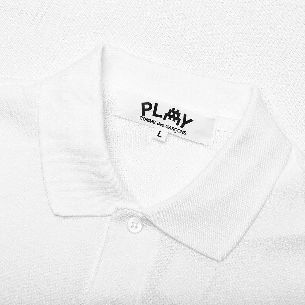 Comme des Garcons PLAY x the Artist Invader Women's Polo - White Female Product Image